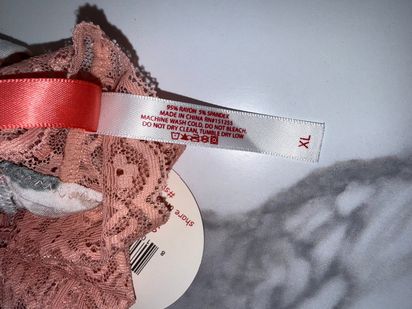 NWT Splendies (XL) Brand New Christmas Themed Pattern Thong with Lace