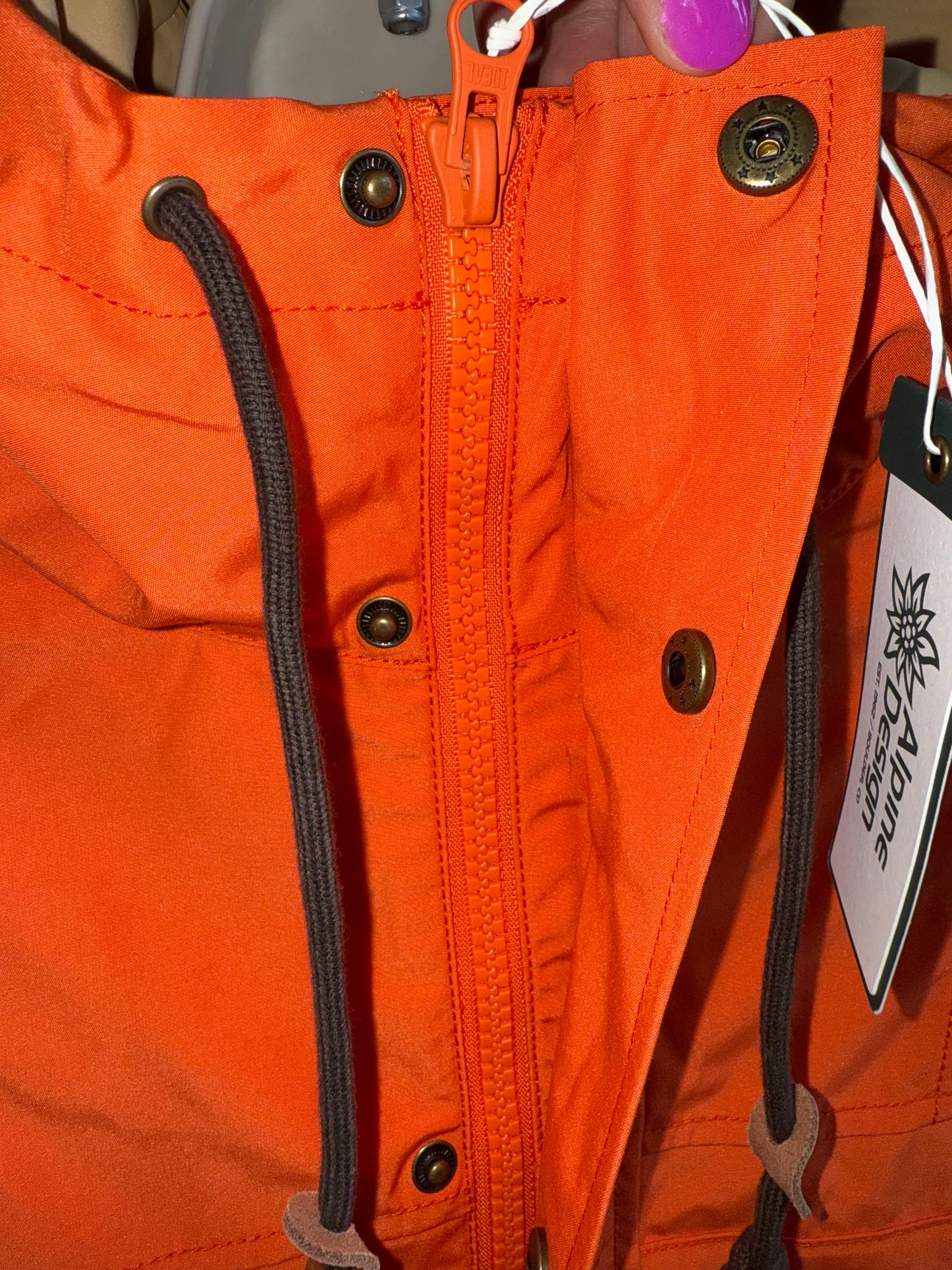 NWT Alpine Design (S/L/XL) Brand New Orange Rocky Mountain Rescue Patch Coat