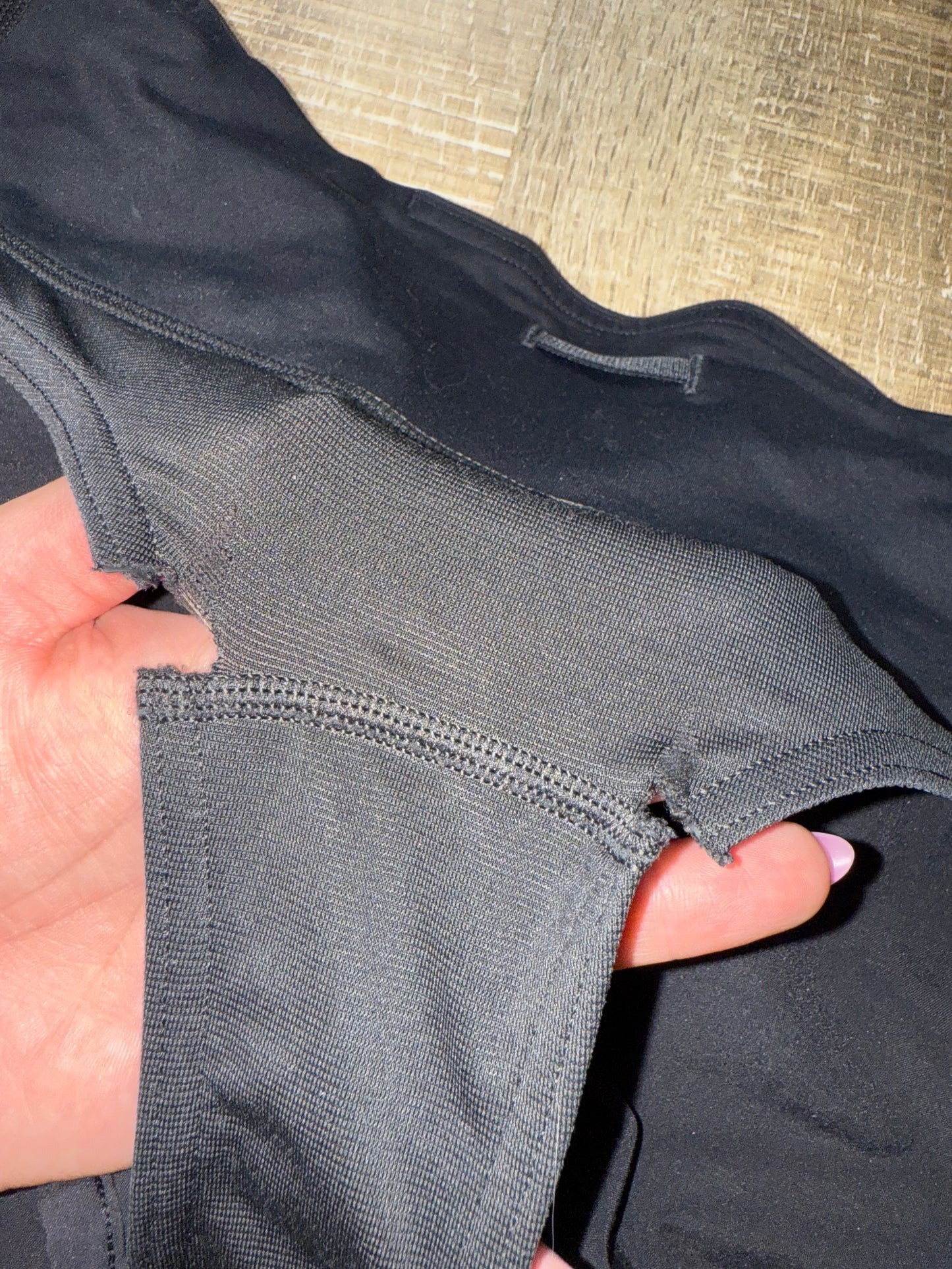 lululemon athletica (8?) Black Sporty Shorts with Zipped Back Pocket