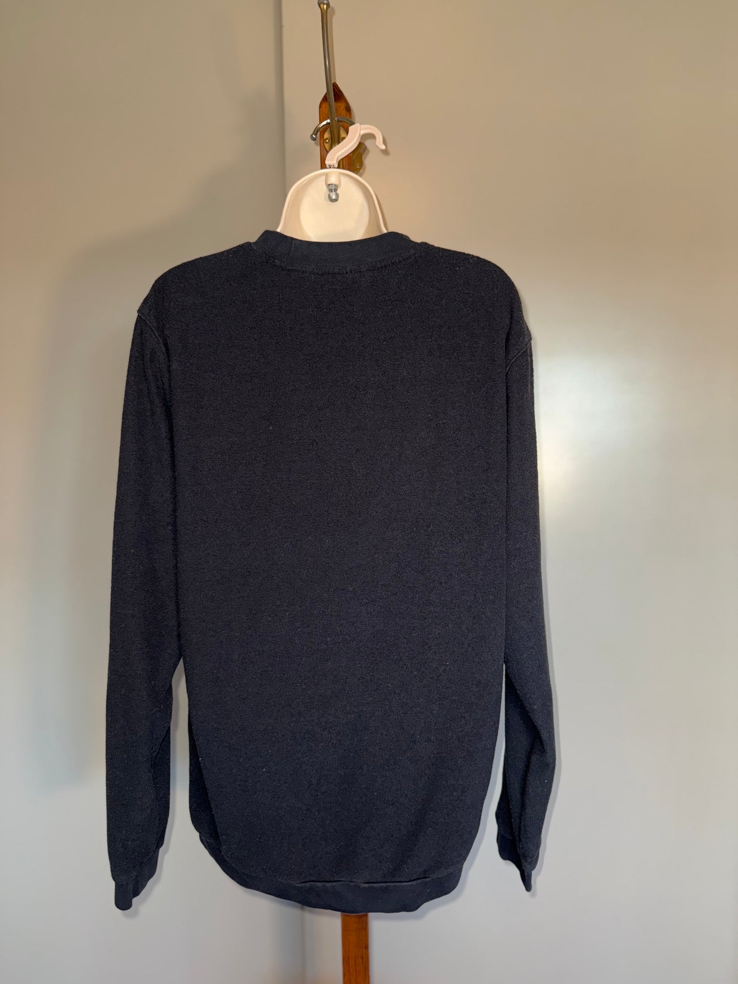 adidas (Large) Black Fleece Crewneck Sweatshirt