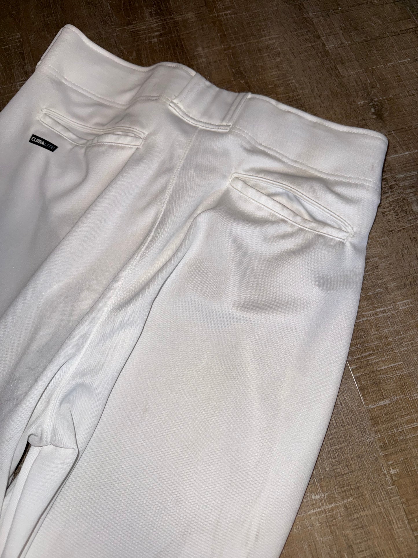 adidas (XL) White Traditional Baseball Pants