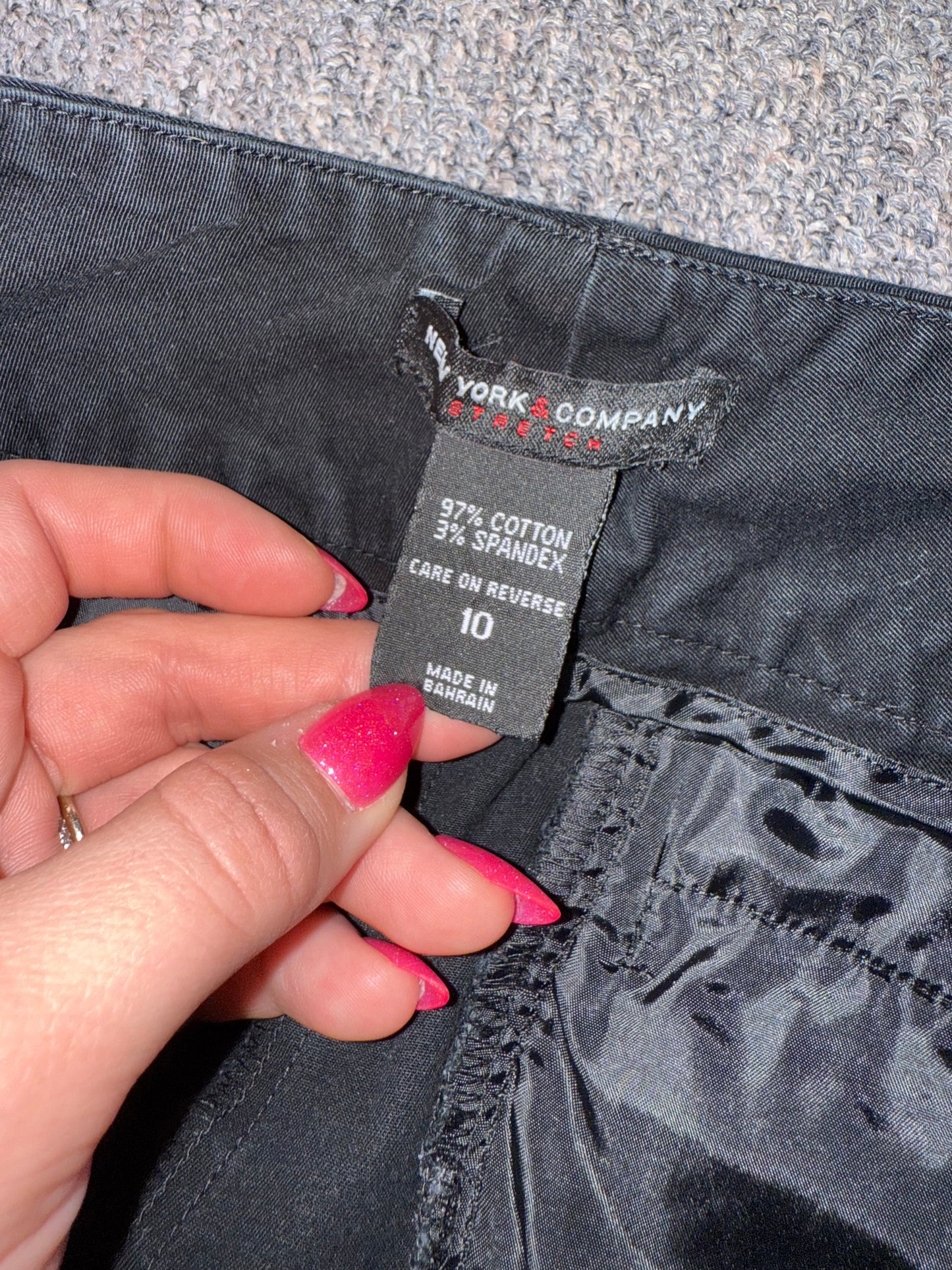 New York & Co (10) Black Dress Shorts