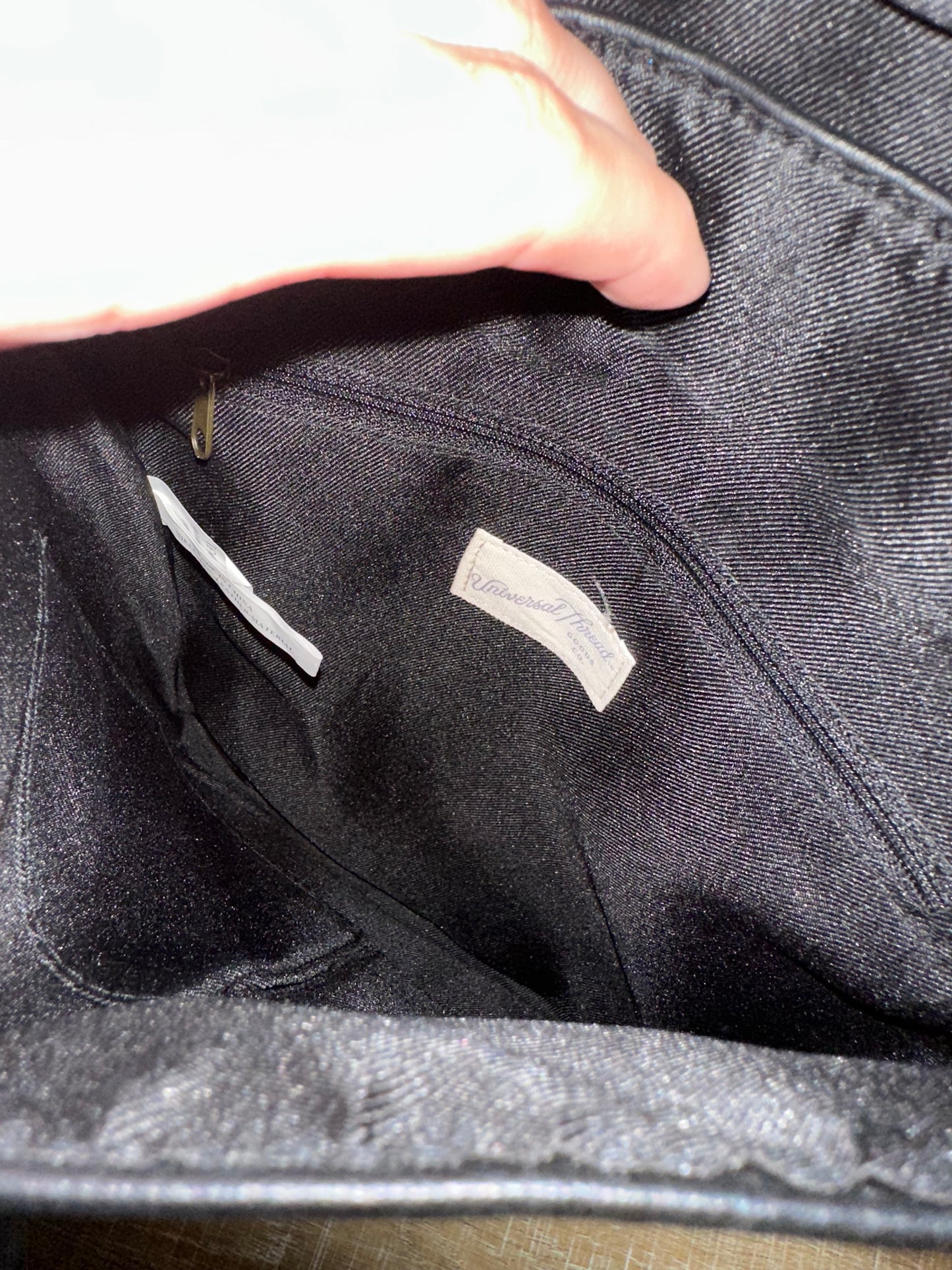 NWT Universal Thread Brand New Black Faux Leather Small Backpack