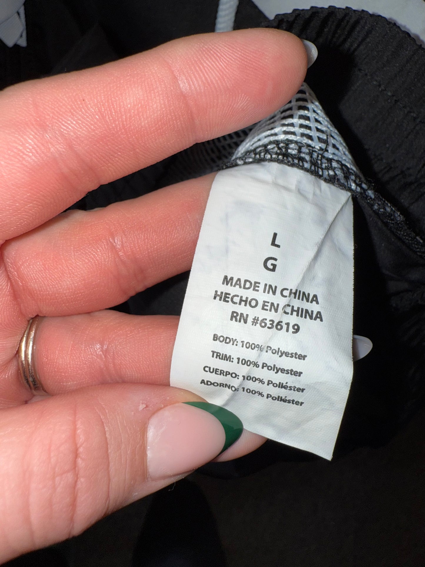 Bebe Sport (Large) Black Jacket with Logo and Mesh Back