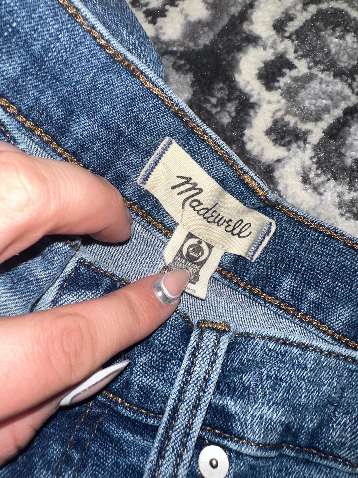madewell (24) Blue Mid Rise Perfect Vintage Jeans