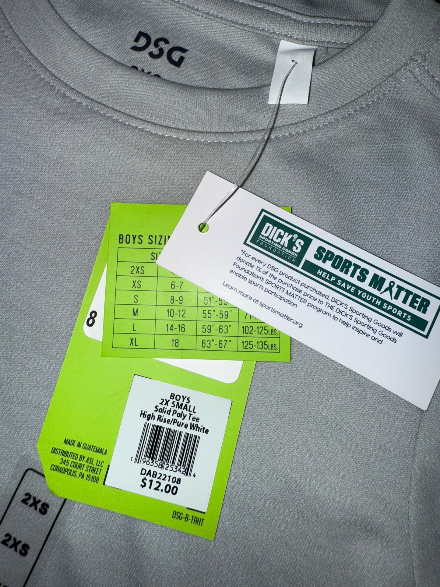 NWT DSG (Kids 2XS) Brand New 2 Piece Sporty T-Shirt BUNDLE