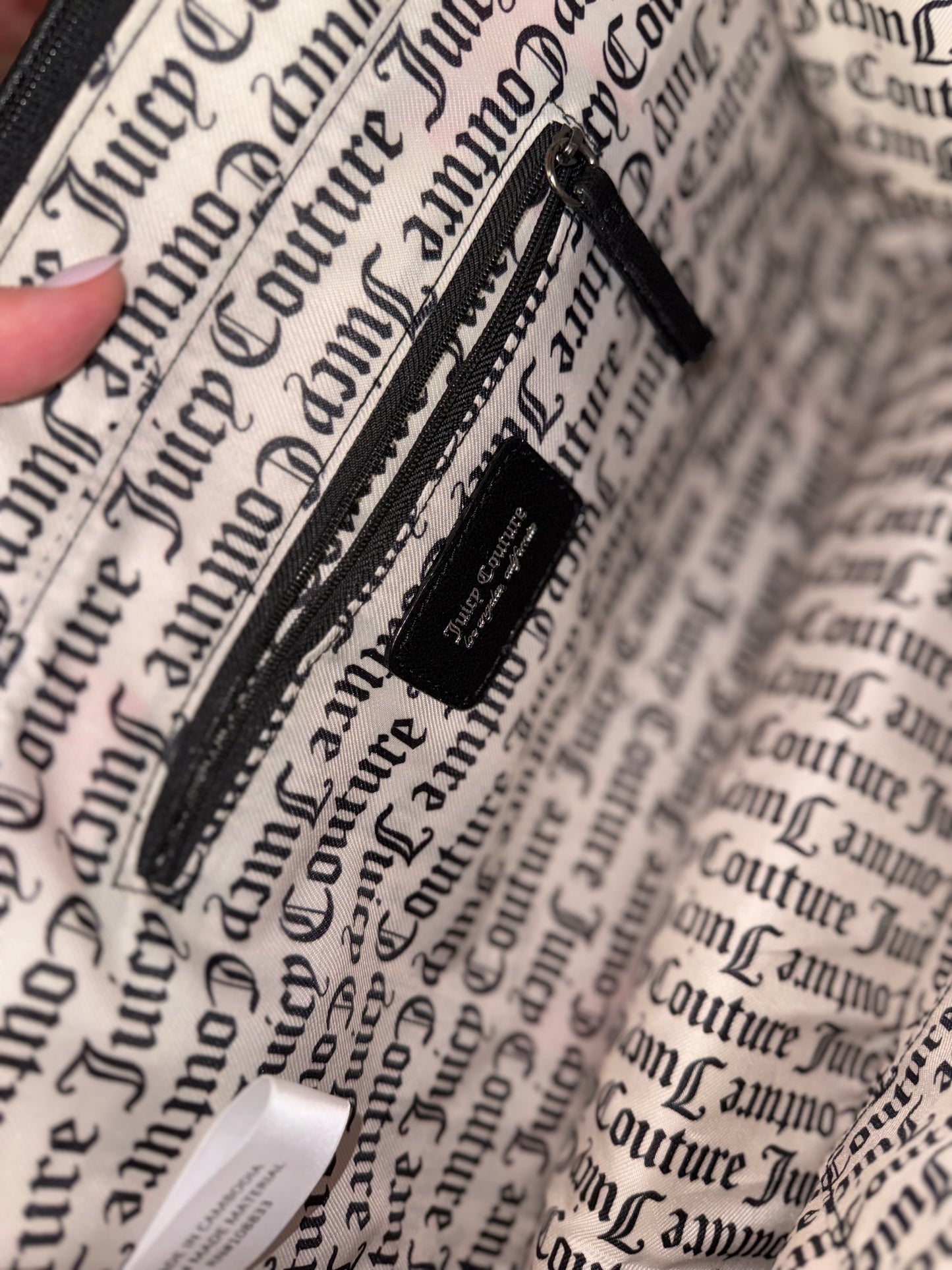 NWT Juicy Couture Black Tote Shoulder Bag - BRAND NEW