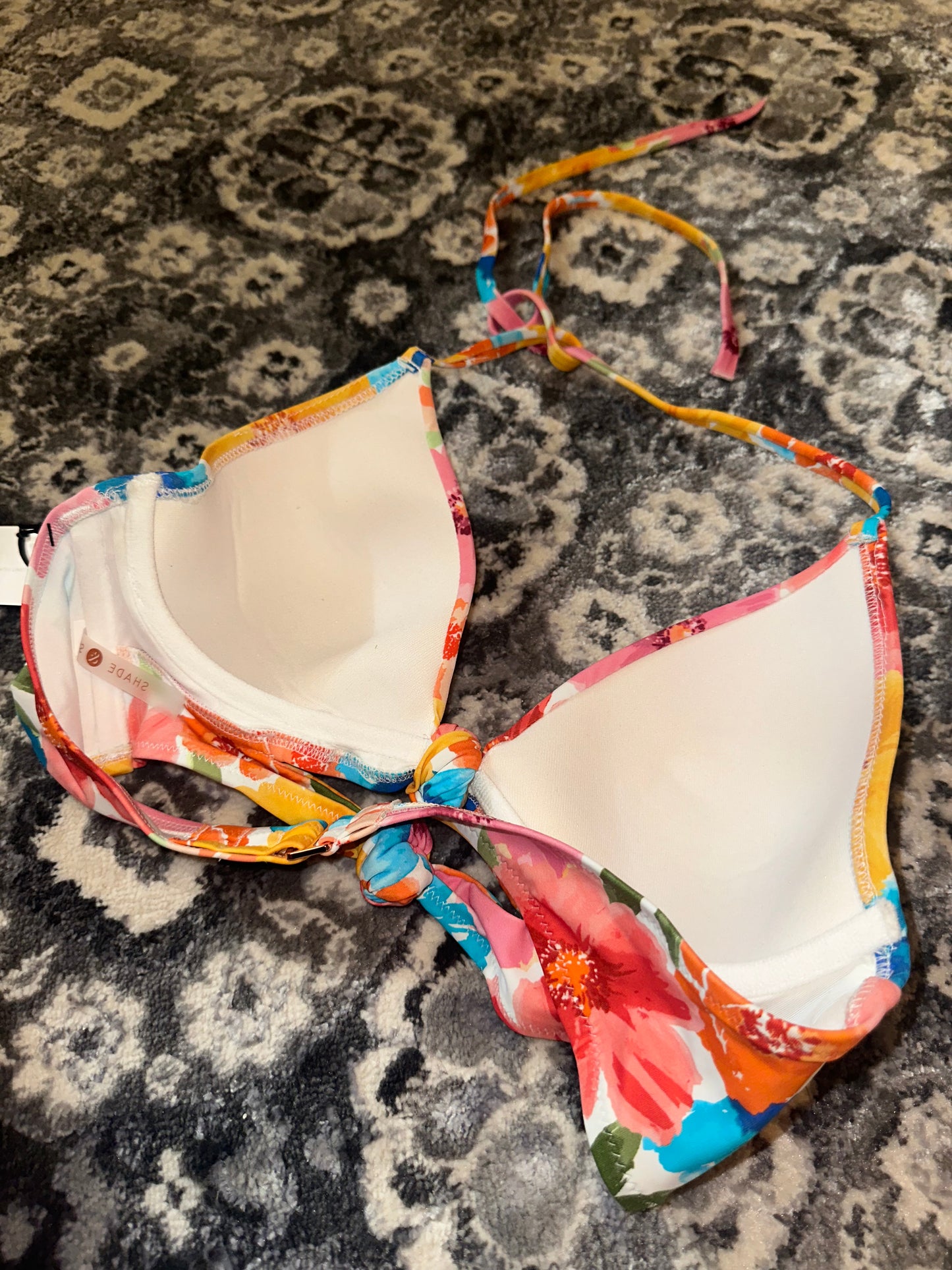 Shade & Shore (XS//Small) Brand New Floral Bikini Top