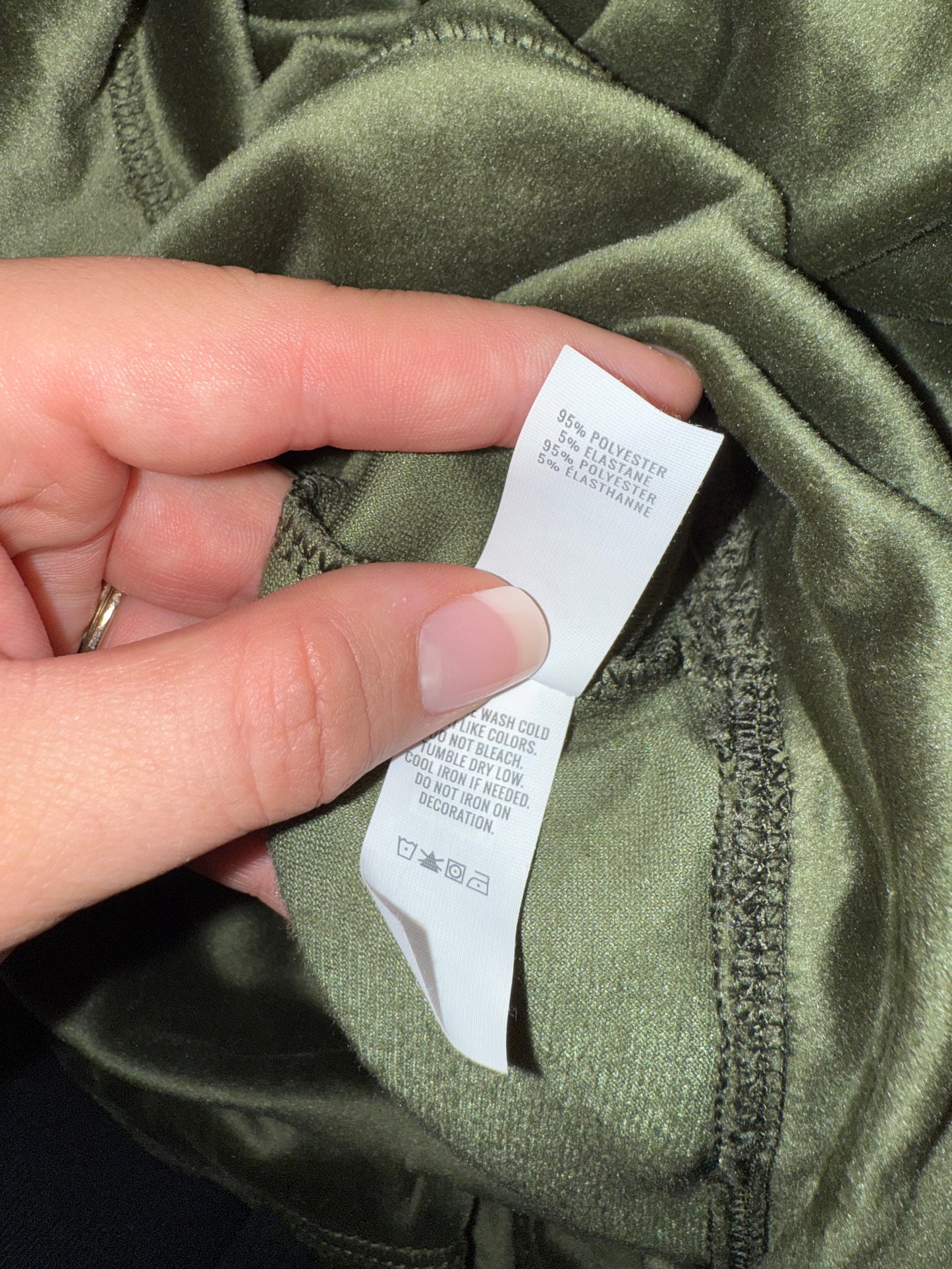 aerie (Large) Green Soft Material Cropped Hoodie