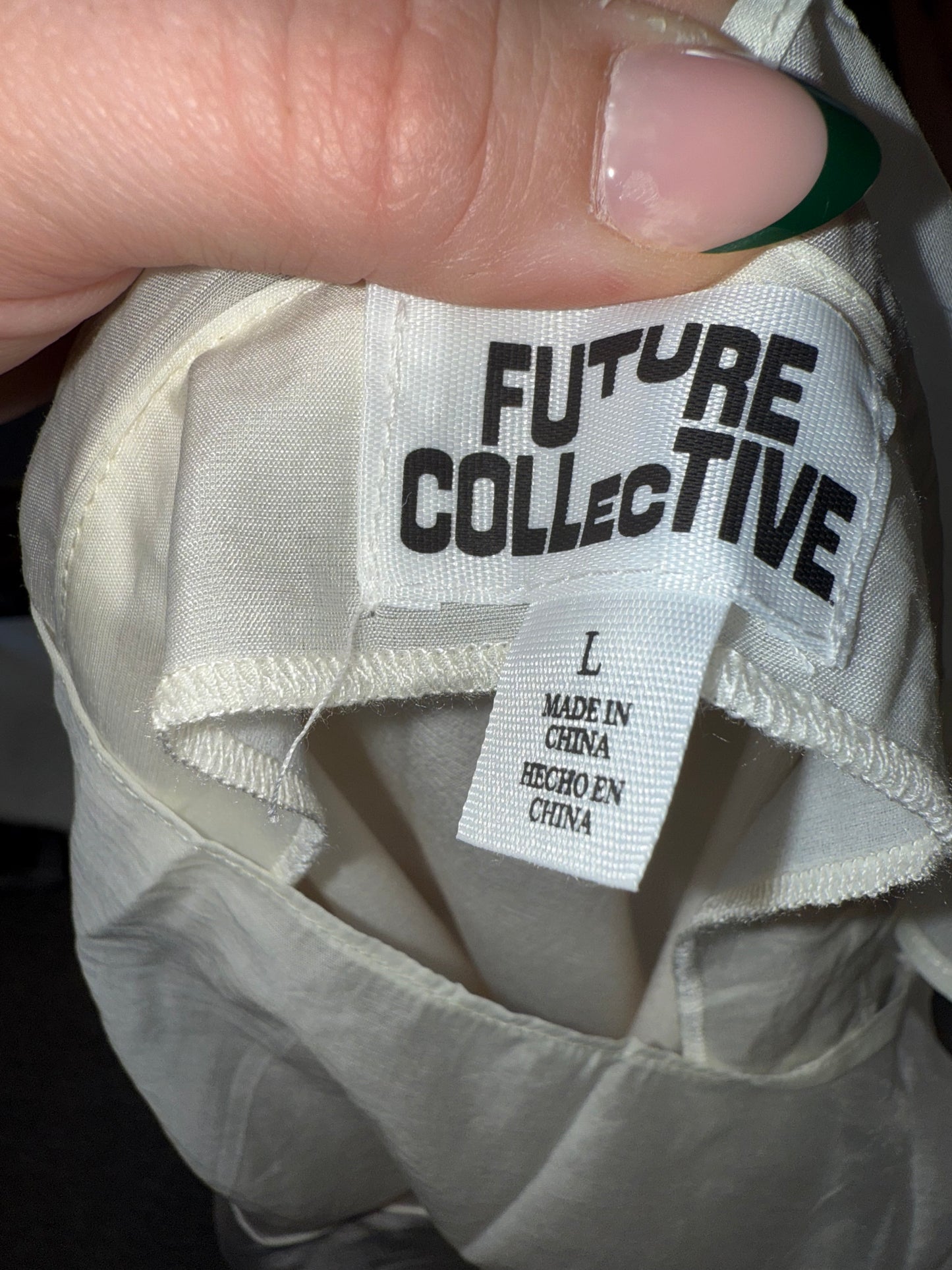 NWT Future Collective Brand New Off White Maxi Dress