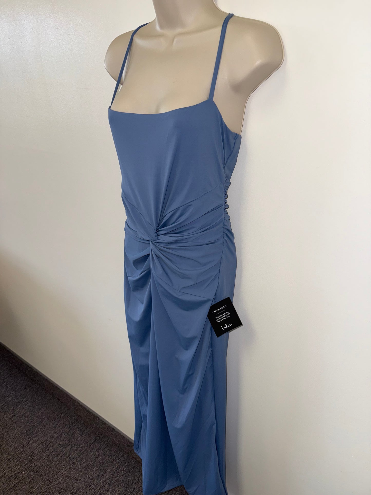 NWT Lulus (Large) Brand New Blue Maxi Formal Dress