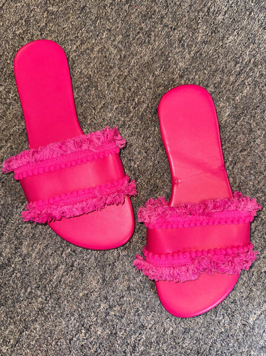 Hot Pink Sandals Size 8.5