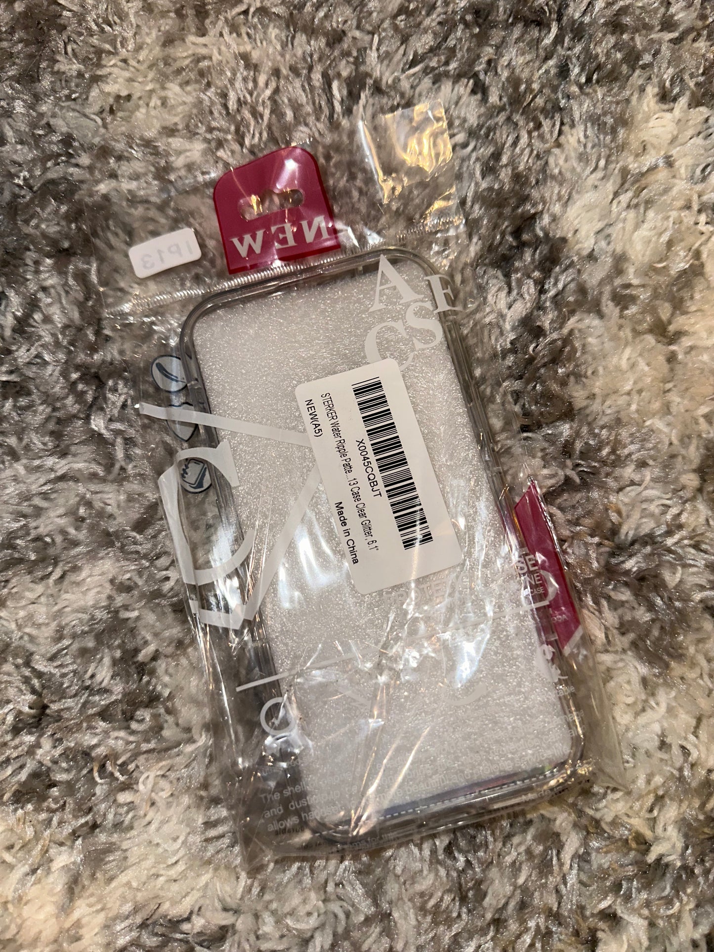 NWT (iPhone 13) Brand New Metallic Clear Phone Case