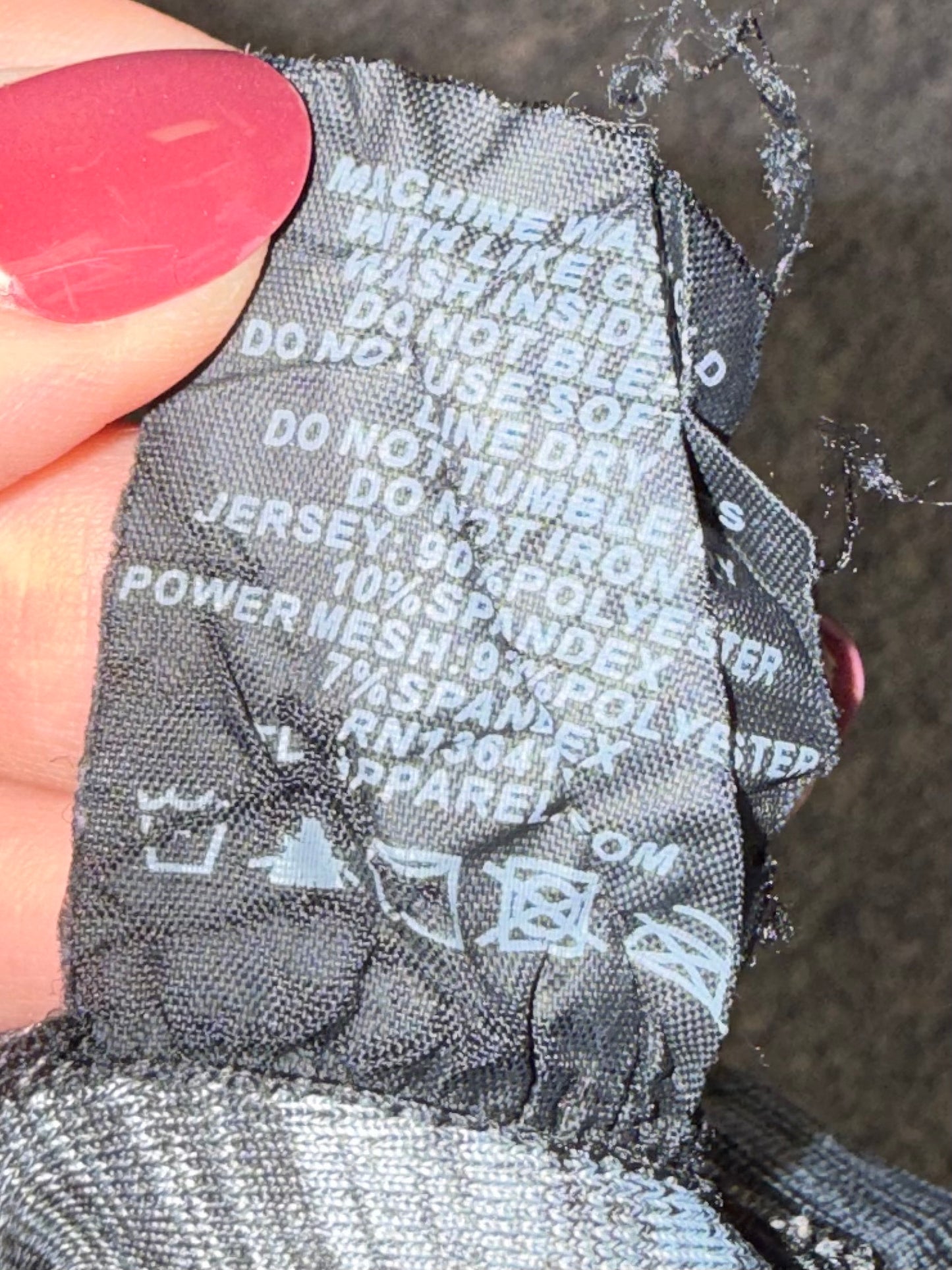 TLF (Medium) Grey Sports Bra with Black Mesh Front