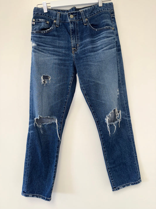 AG-ED Adriano Goldschmmied (29) Denim Ex Boyfriend Slim Distressed Jeans