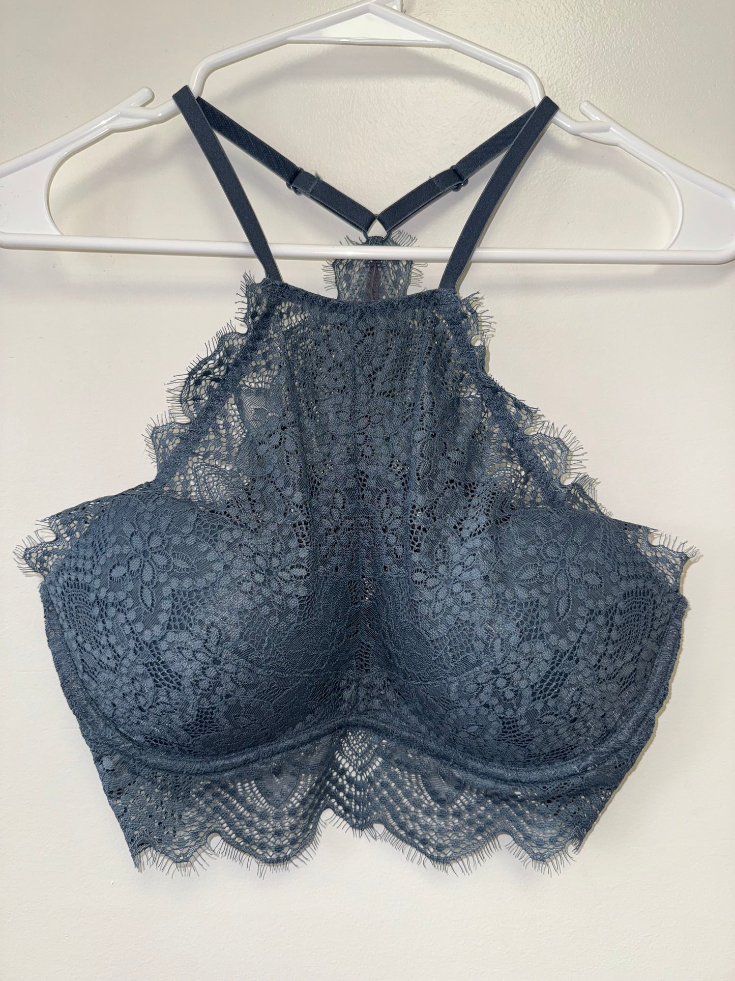 PINK Victoria's Secret (Medium) Blue Push Up Bralette
