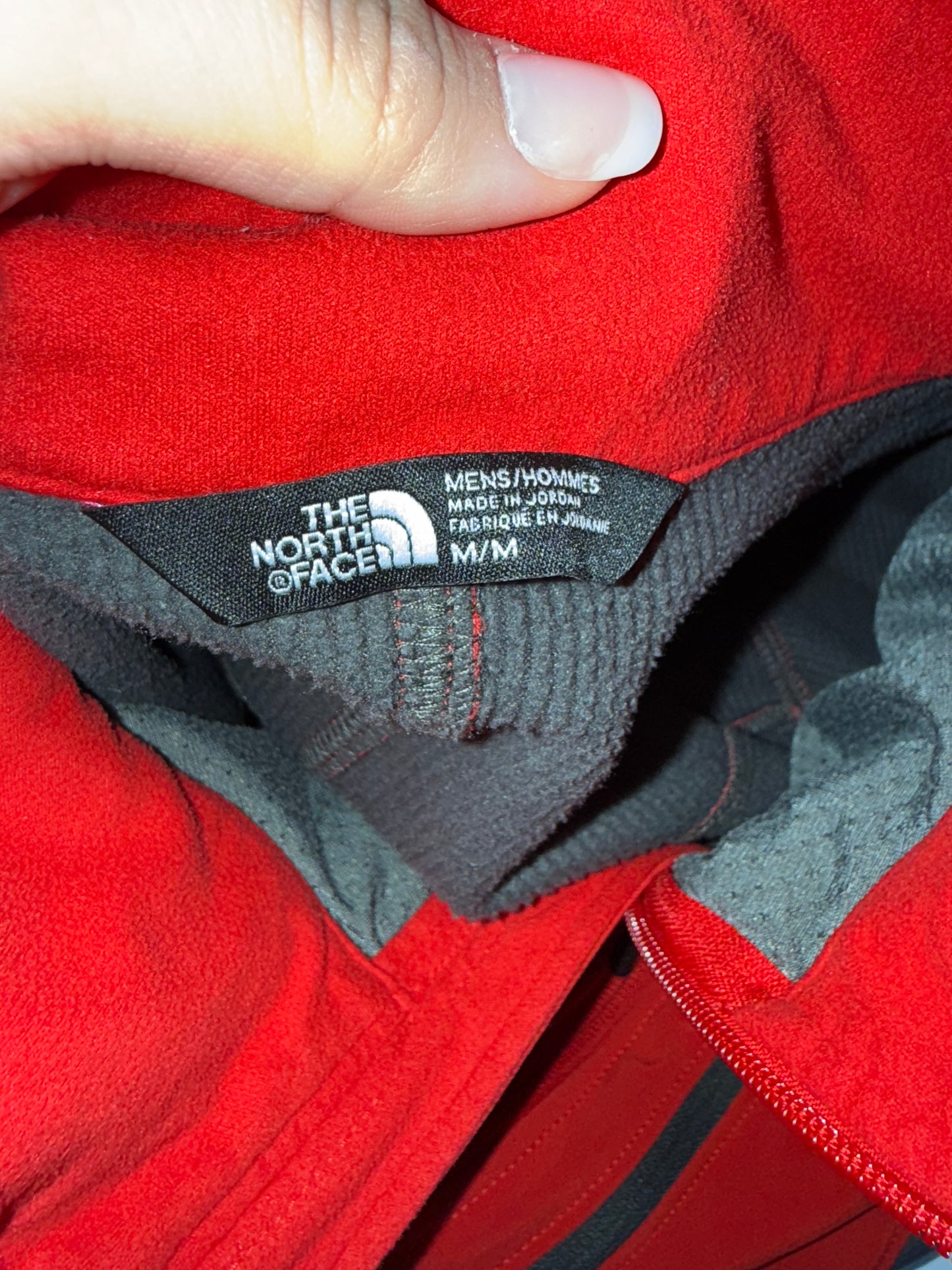 The North Face (Medium) Red//Grey Full Zip Outdoor Coat