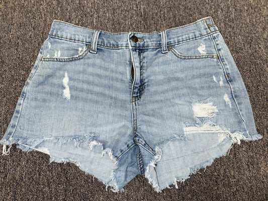 Aerie (Medium) Distressed Denim Jean Shorts with Stretch