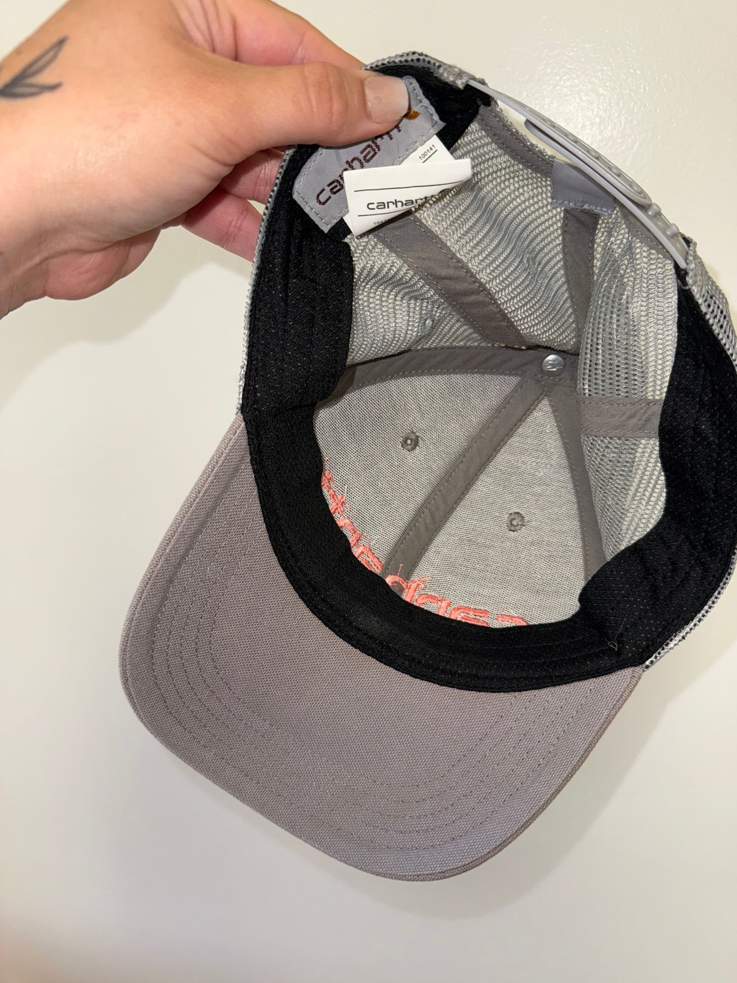 Carhartt Tan Mesh-Back Embroidered Logo Hat
