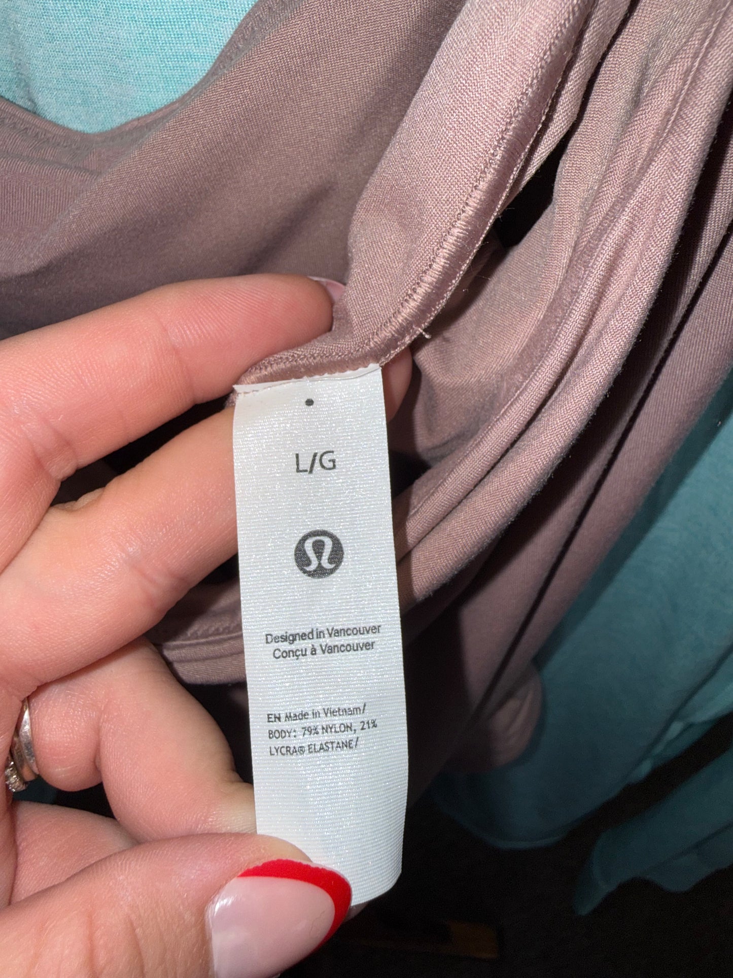 Lululemon (Large) Blue One Shoulder Bodysuit