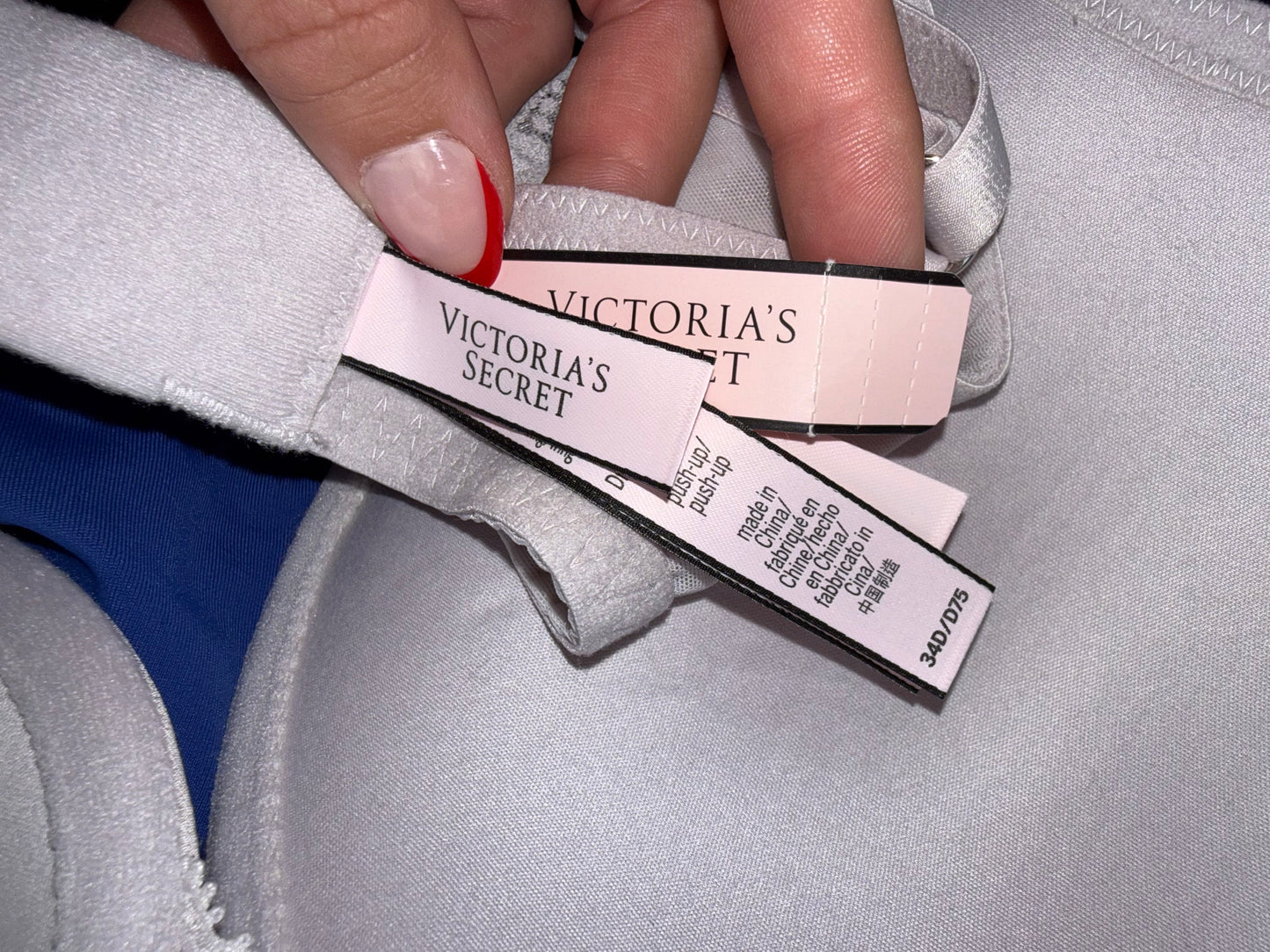 NWT Victoria's Secret (34D) Brand New Blush Metallic Dream Angels Push Up Bra