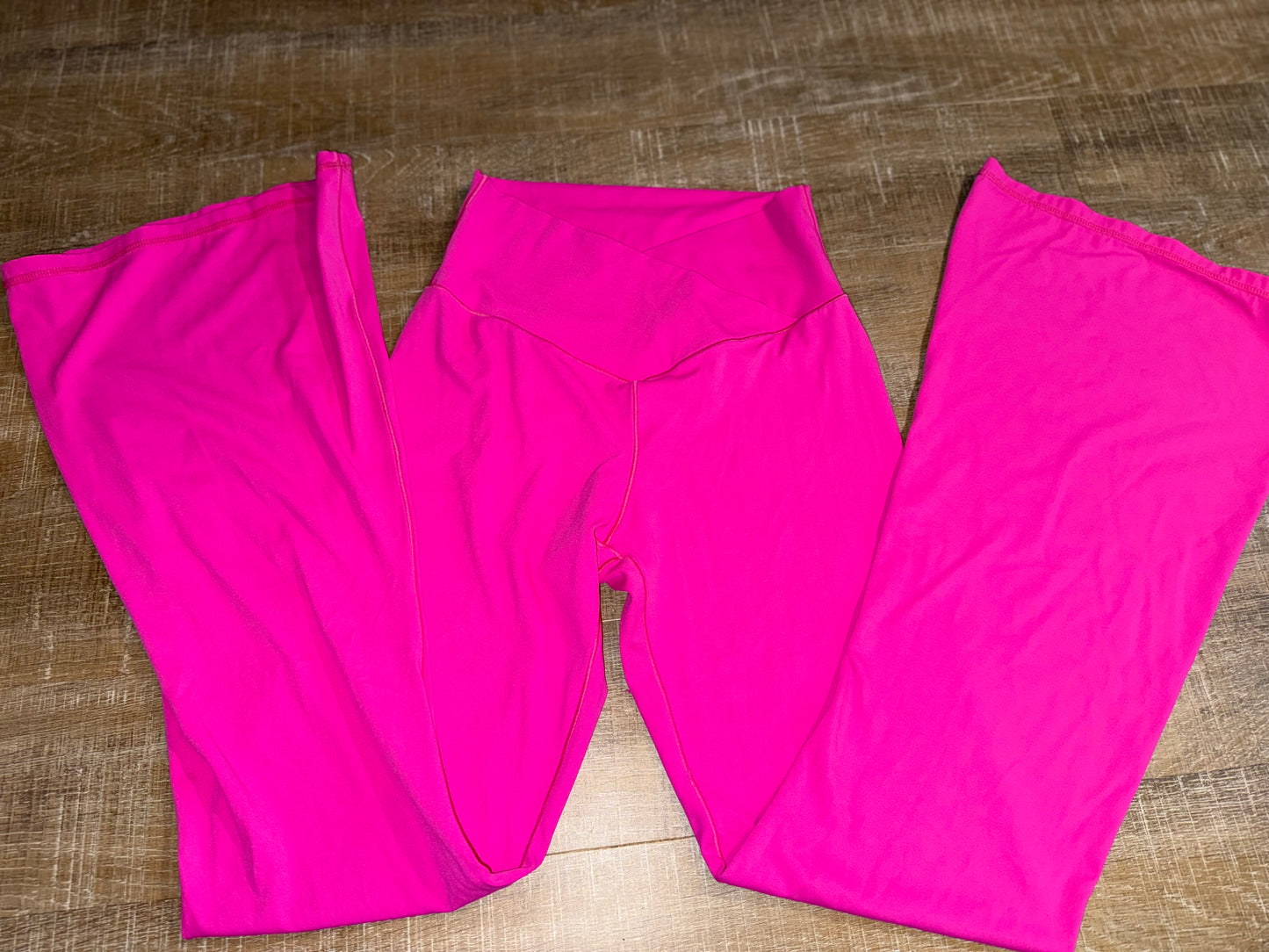 Sunzel (Small) Hot Pink Smooth Soft Bootcut Leggings