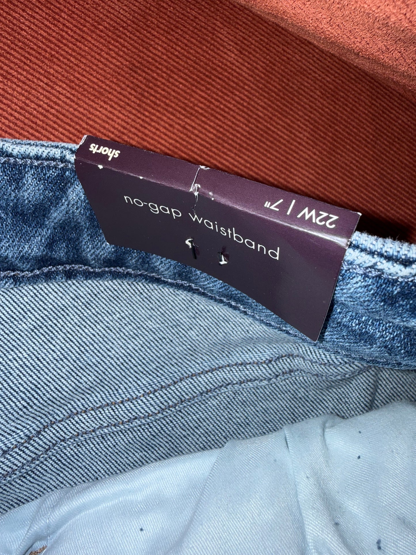 NWT Ava & Viv (22W) Brand New Distressed High Rise Denim Jean Shorts w/ Stretch