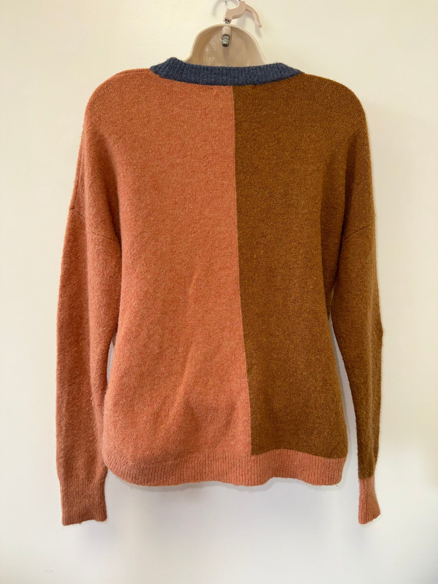Madewell (XS) Neutral Colorblock Soft & Fuzzy Sweater