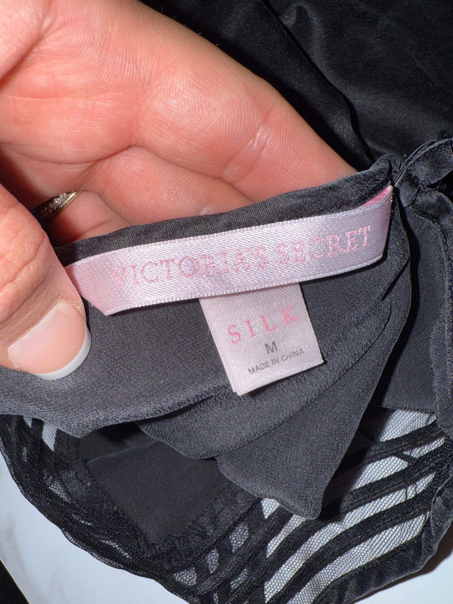 Victoria's Secret (Medium) Silk Chemise Slip Dress