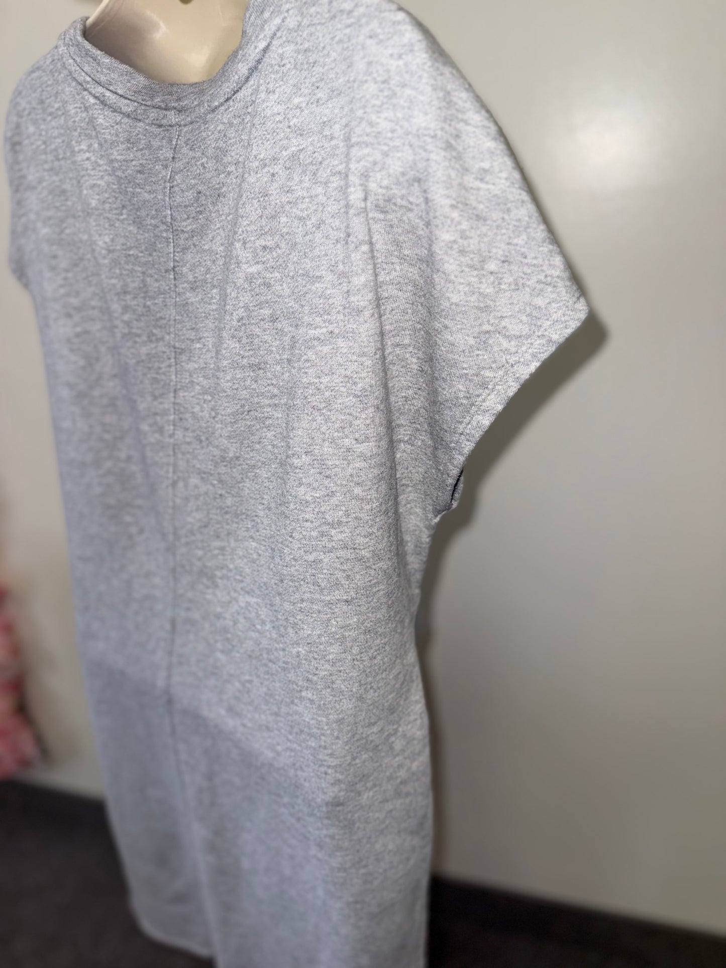 Athleta (Medium) Grey Sweatshirt Tied Dress
