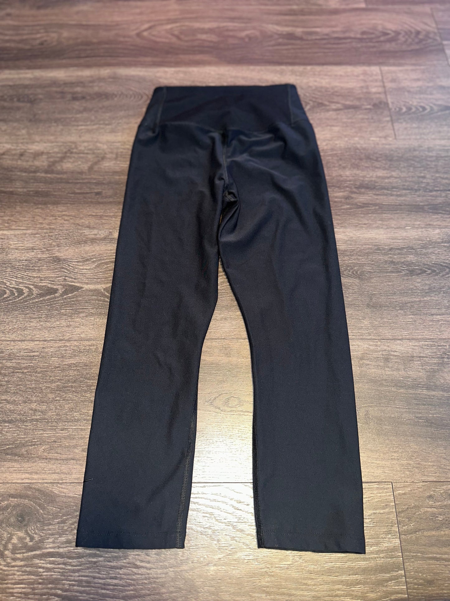 Nike (Small) Black Dri Fit Recycled Materials Leggings with Ribbed Back Waist