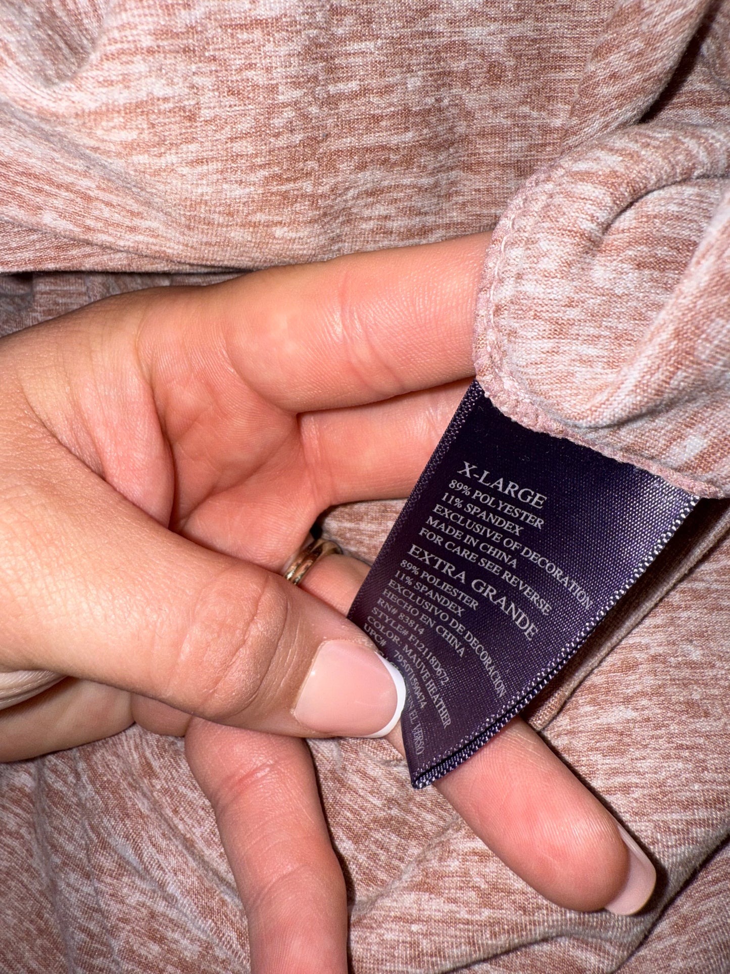 Tangerine (XL) Blush Full Zip Up Active Jacket