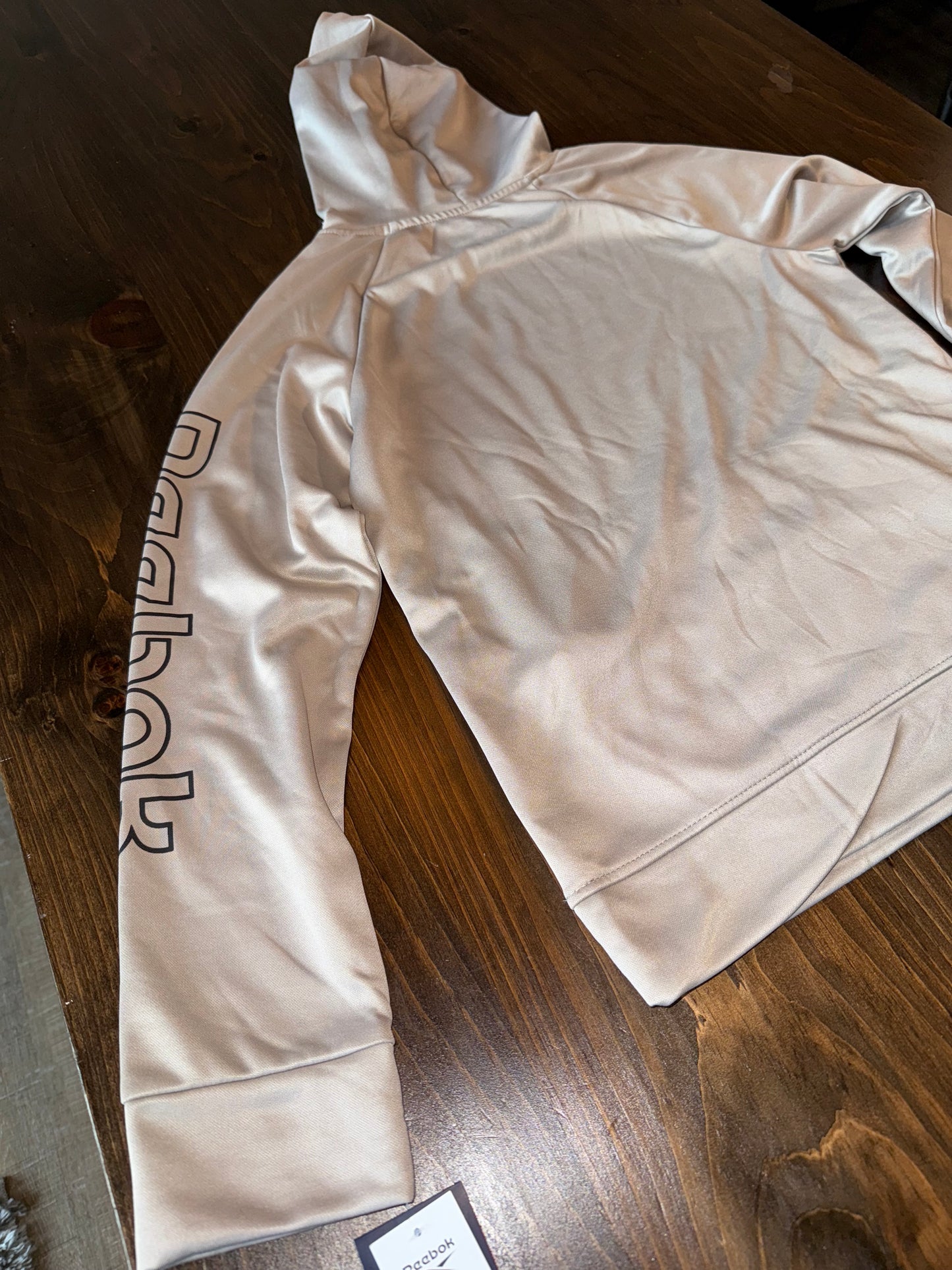 NWT Reebok (Large) Brand New Cream Sporty Kids Hoodie