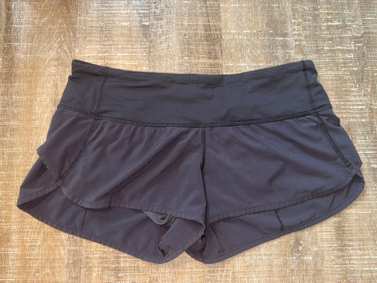 lululemon athletica (8?) Black Sporty Shorts with Zipped Back Pocket
