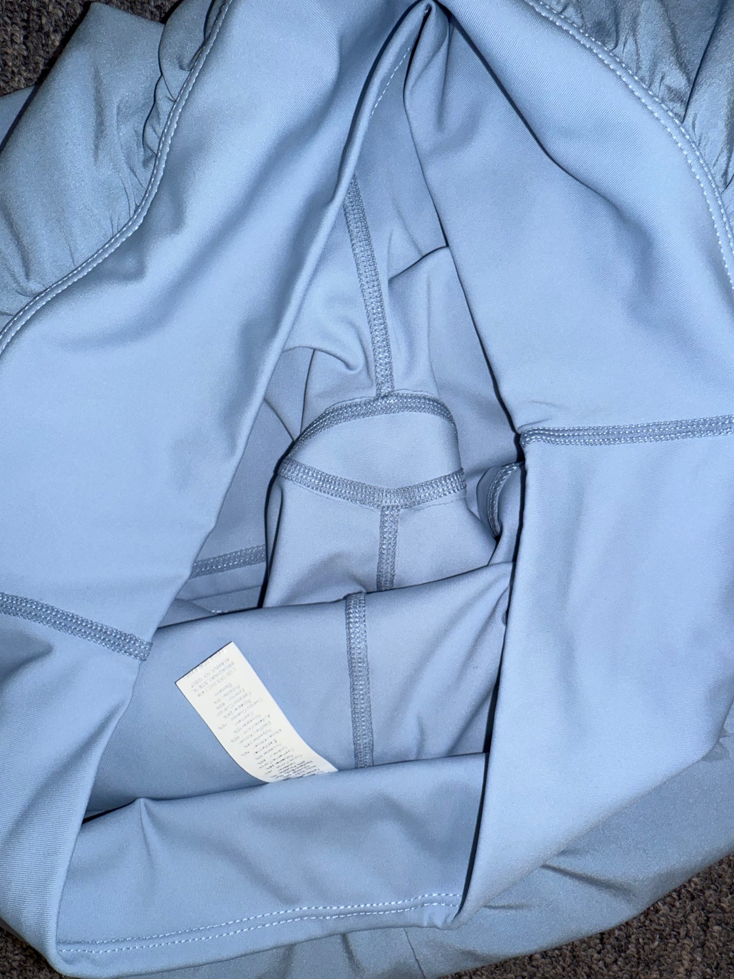 Halara (Large) Blue Sporty High Rise Shorts with Built in Spandex