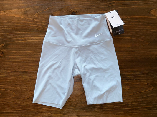 NWT Nike (XS) Brand New Light Blue 8" High Rise Biker Shorts