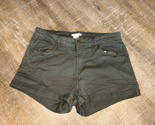 H&M (8) Green Denim Jean Shorts