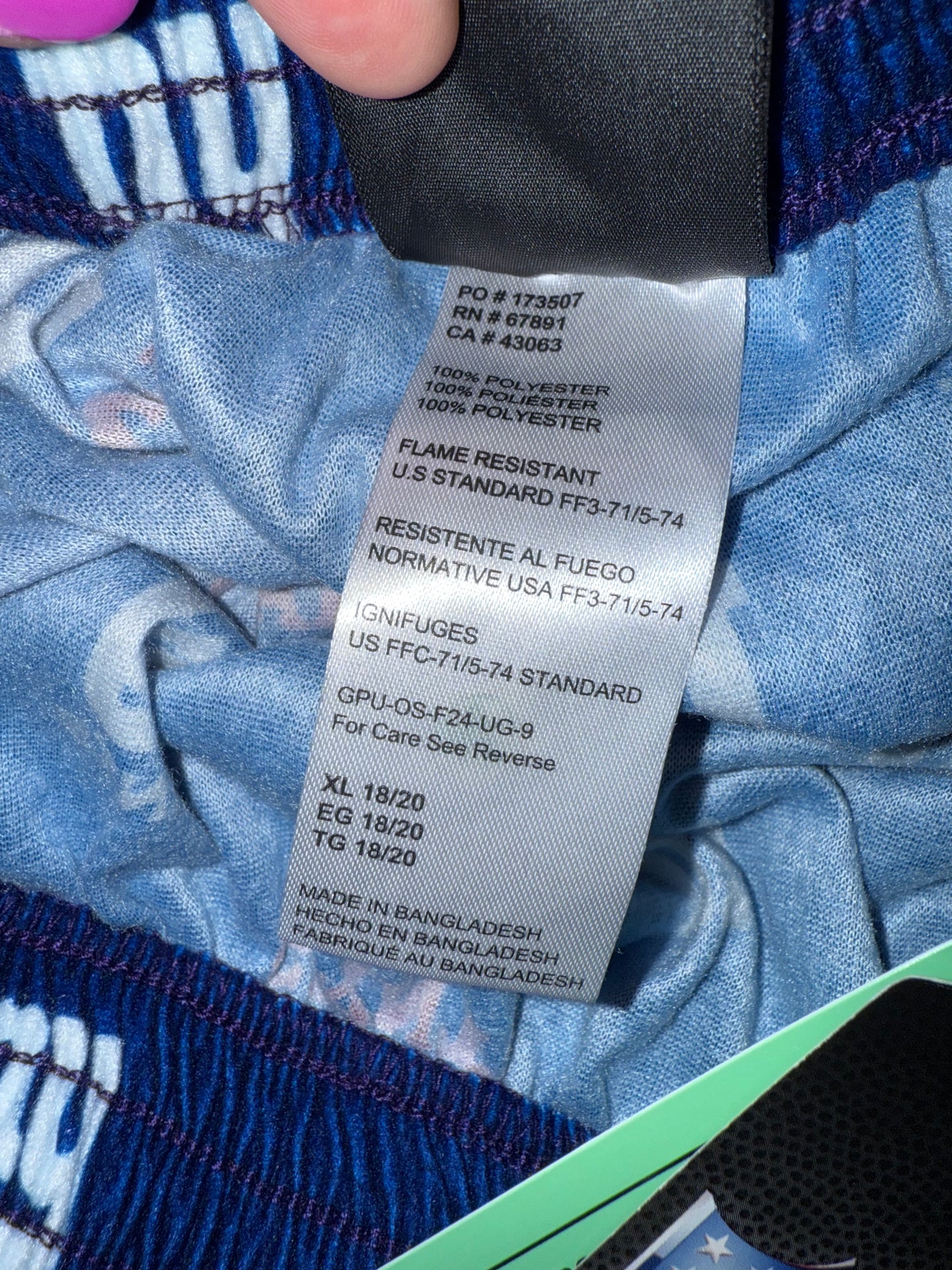 NWT NFL Team Apparel (Youth XL) Brand New NY Giants PJ Pants