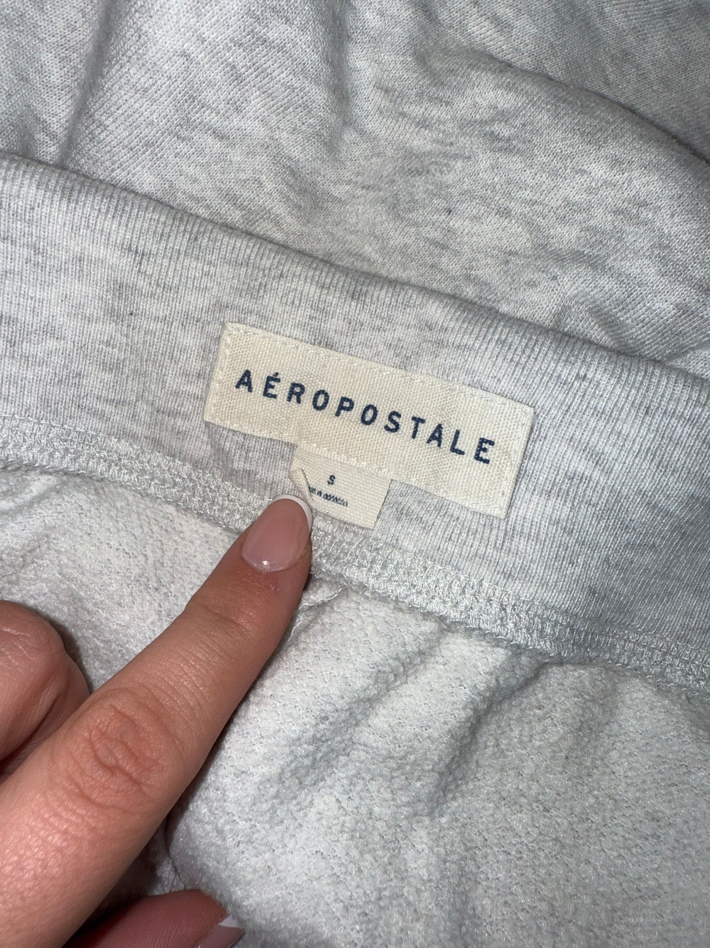 Aeropostale (Small) Grey & Pink Jogger Sweatpants