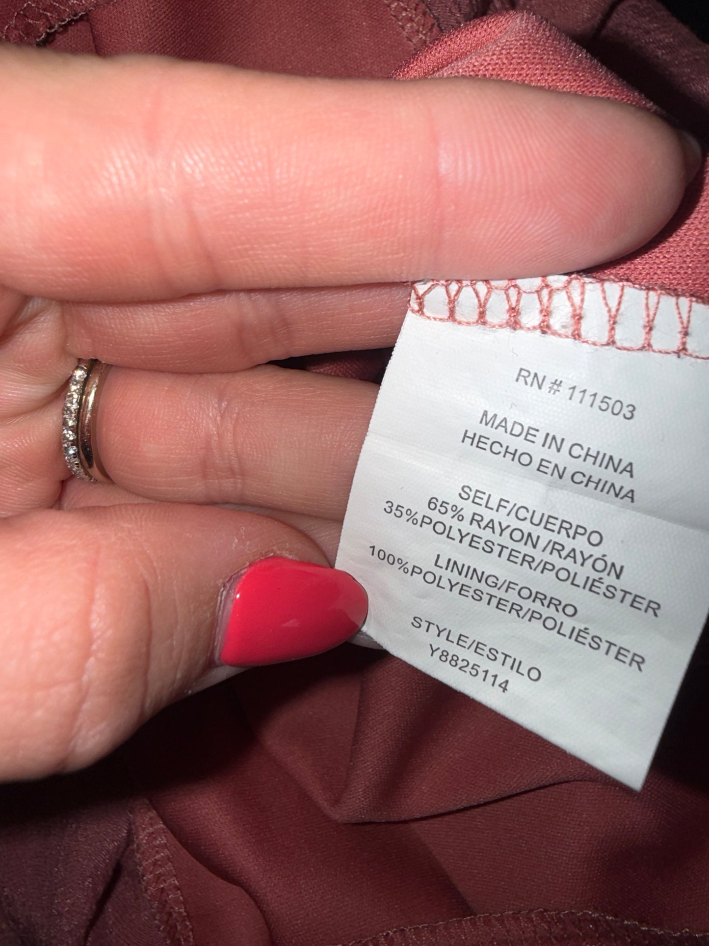 Luxology (XL) Pink Maxi Dress with Smocked Waist