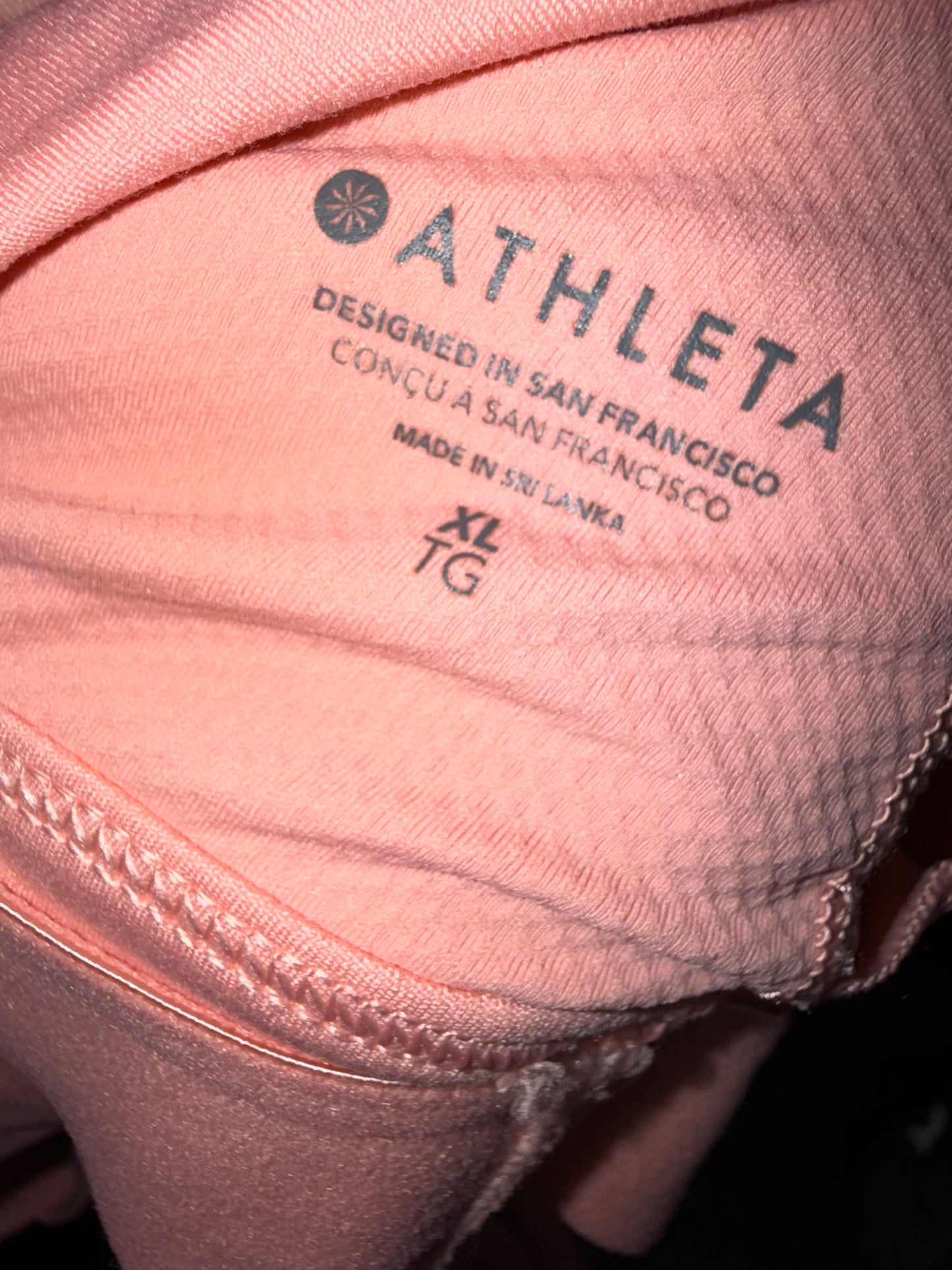 Athleta (XL) Pink One Shoulder Padded Sports Bra