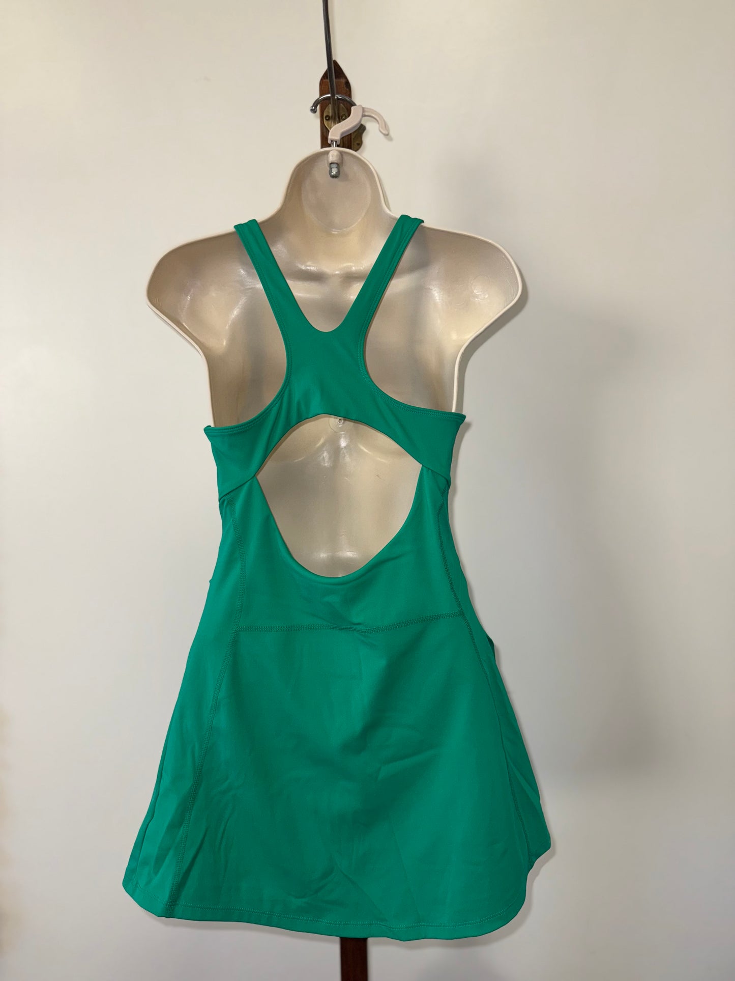 (Small) Green Sporty Smooth Soft Dress with Built in Spandex