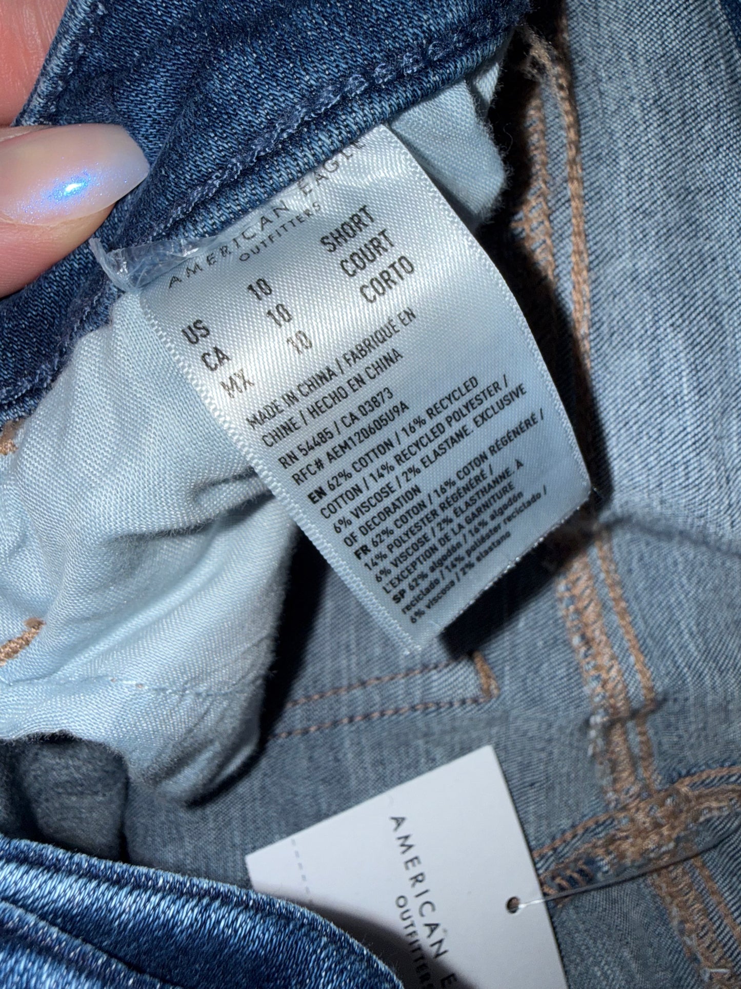 NWT American Eagle (10S) Brand New Curvy High Rise Jegging Jeans w/ Stretch