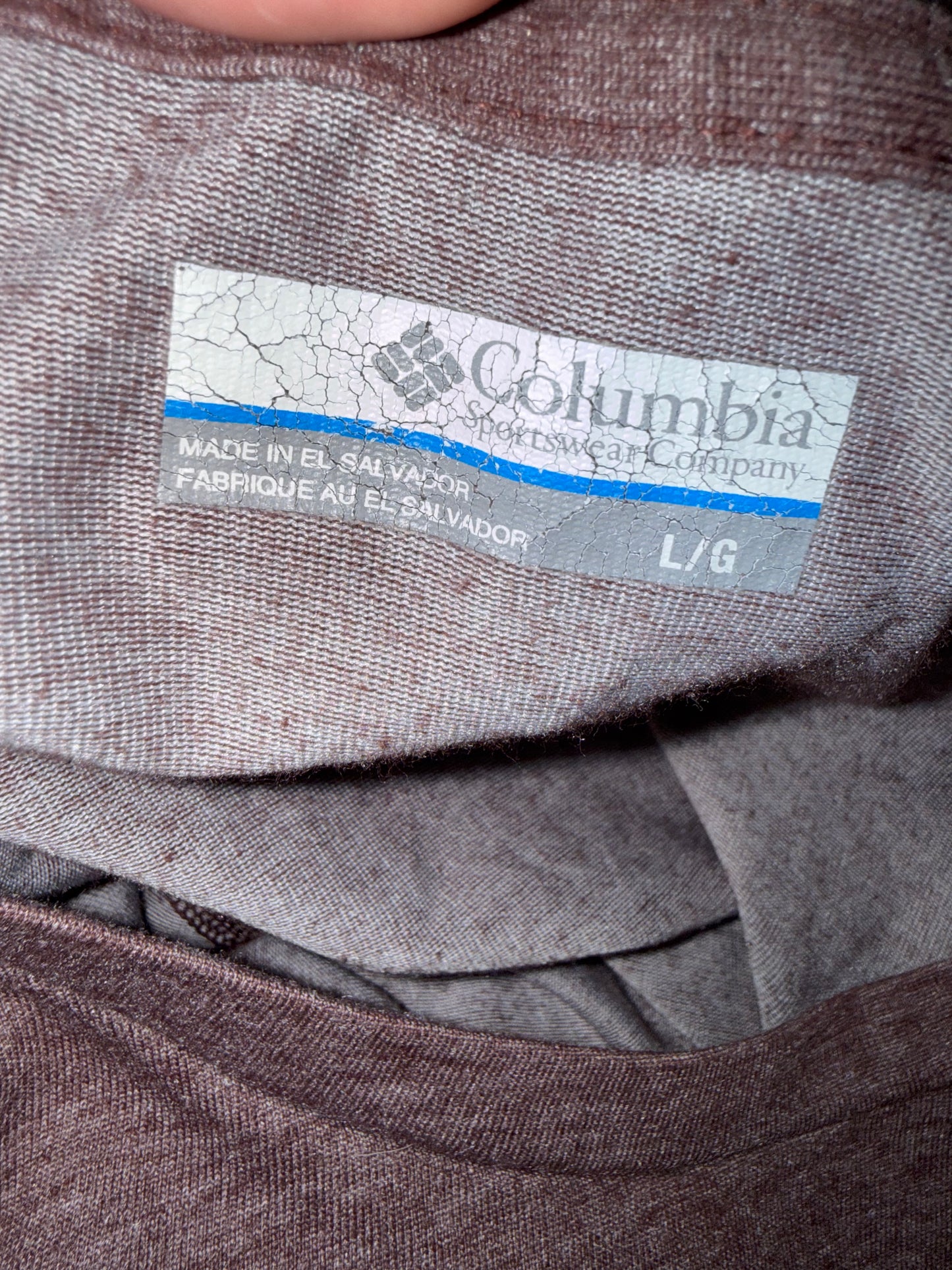 Columbia (Large) Burgundy Long Sleeve Top