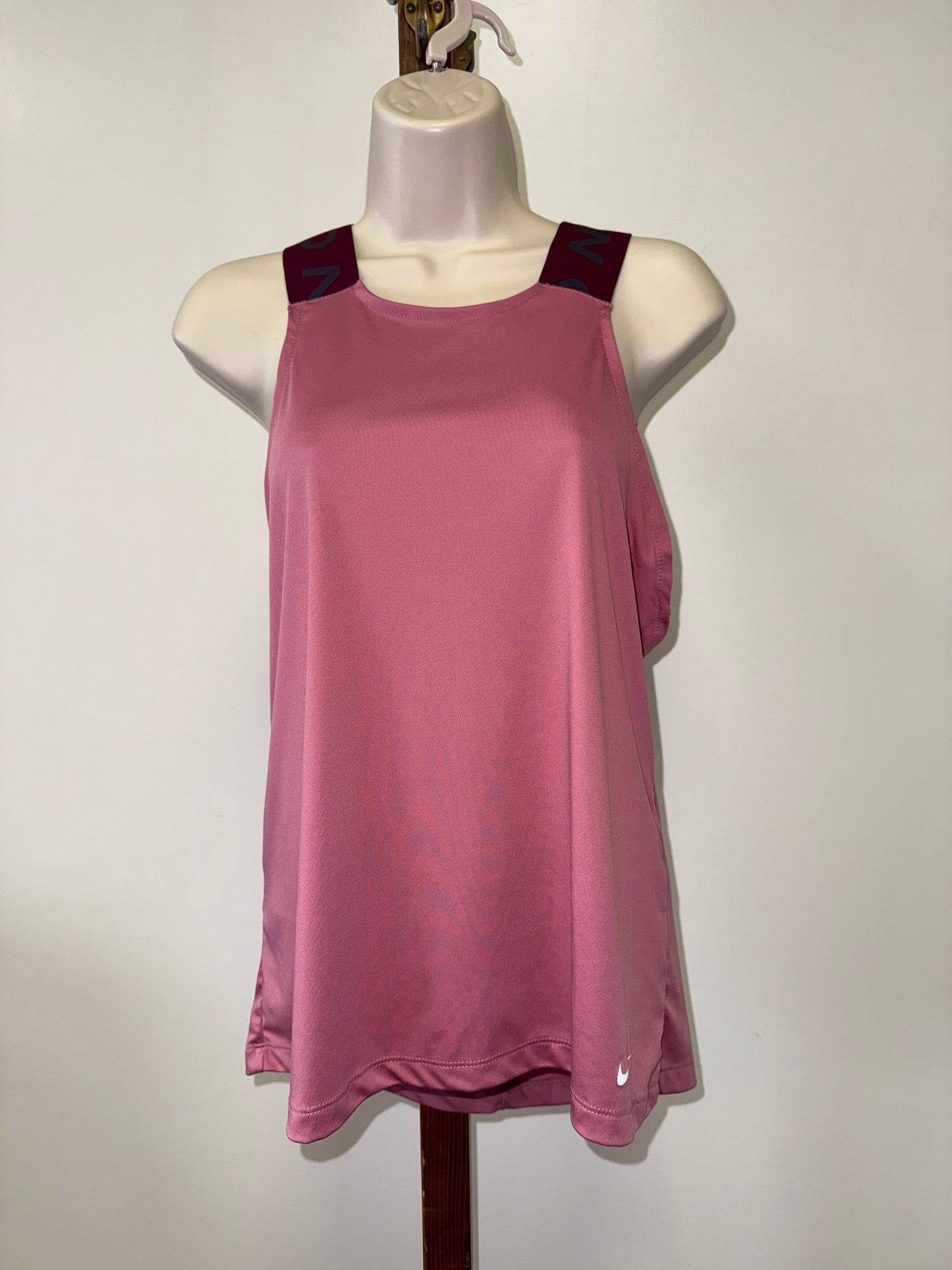 Nike Pro (Medium) Pink Dri Fit Tank Top with Thick Criss Cross Straps