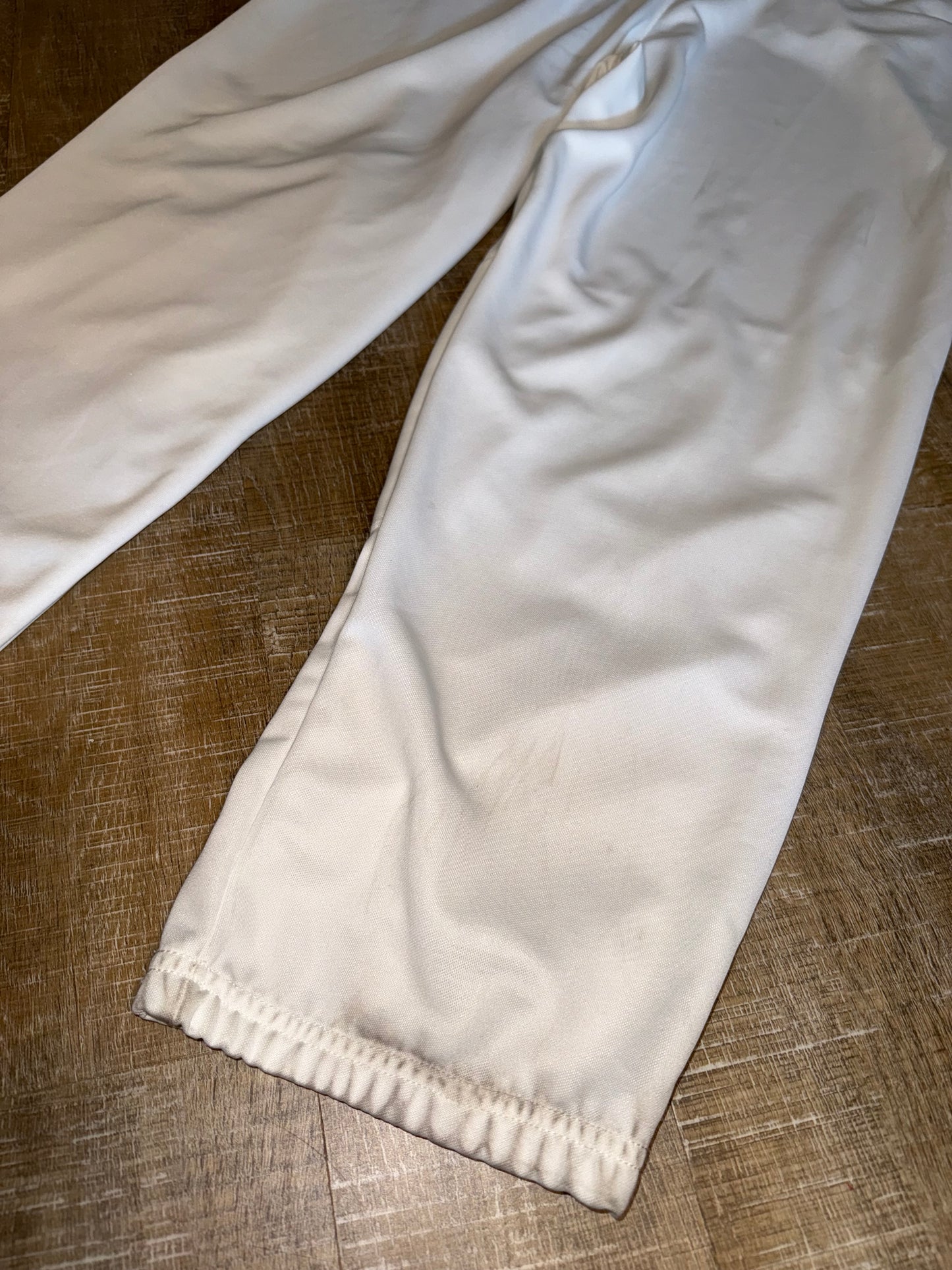 adidas (XL) White Traditional Baseball Pants
