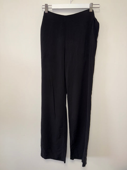 Michael Kors (6) Black Straight Leg Dress Pants with Tied Back