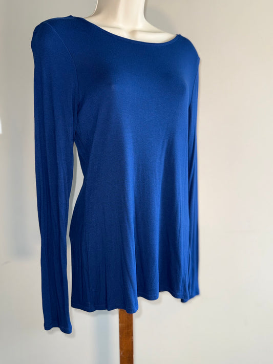 White House Black Market (Small) Blue Long Sleeve Top