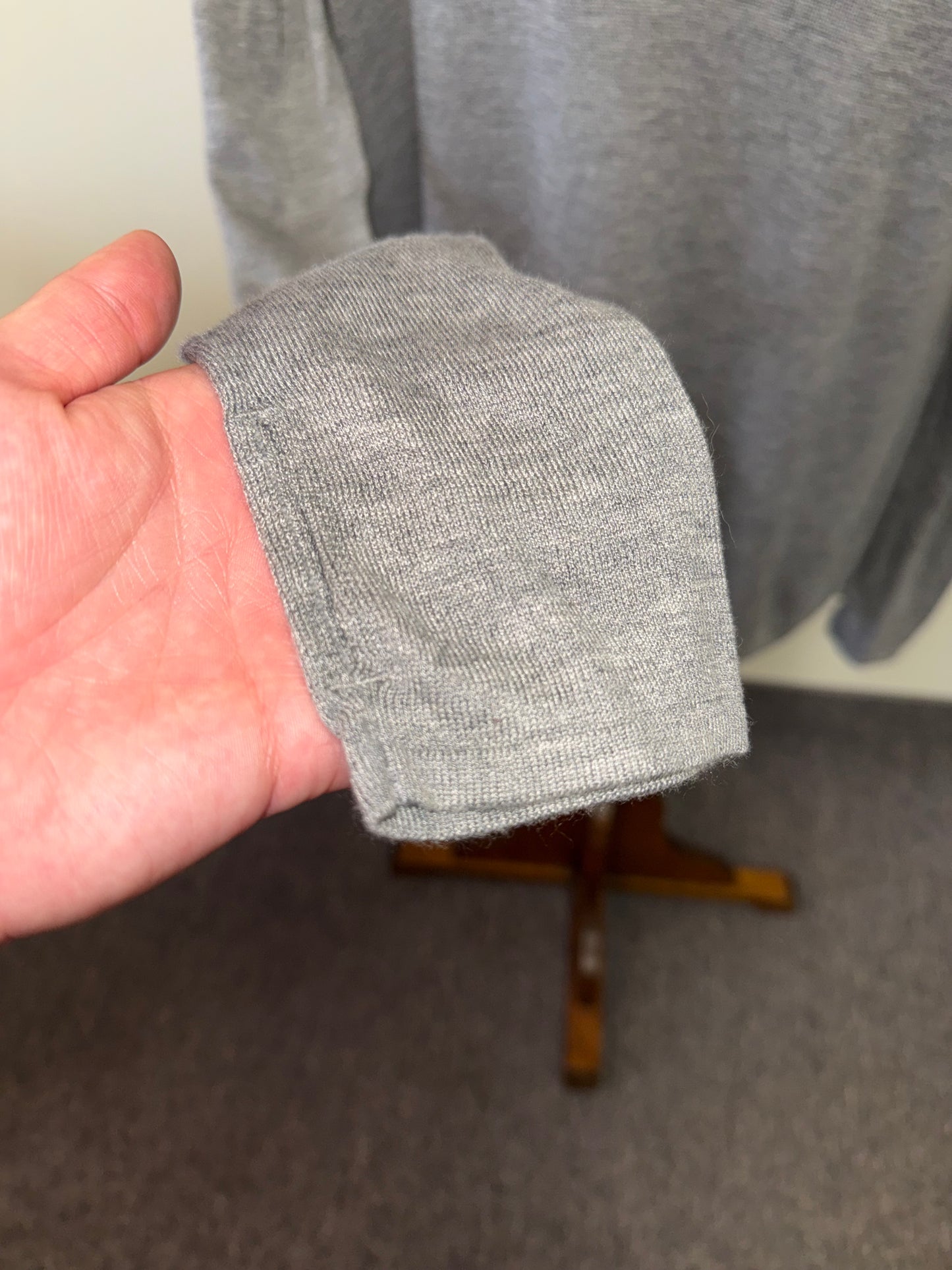 Lululemon Grey Long Sleeve V-Neck Top