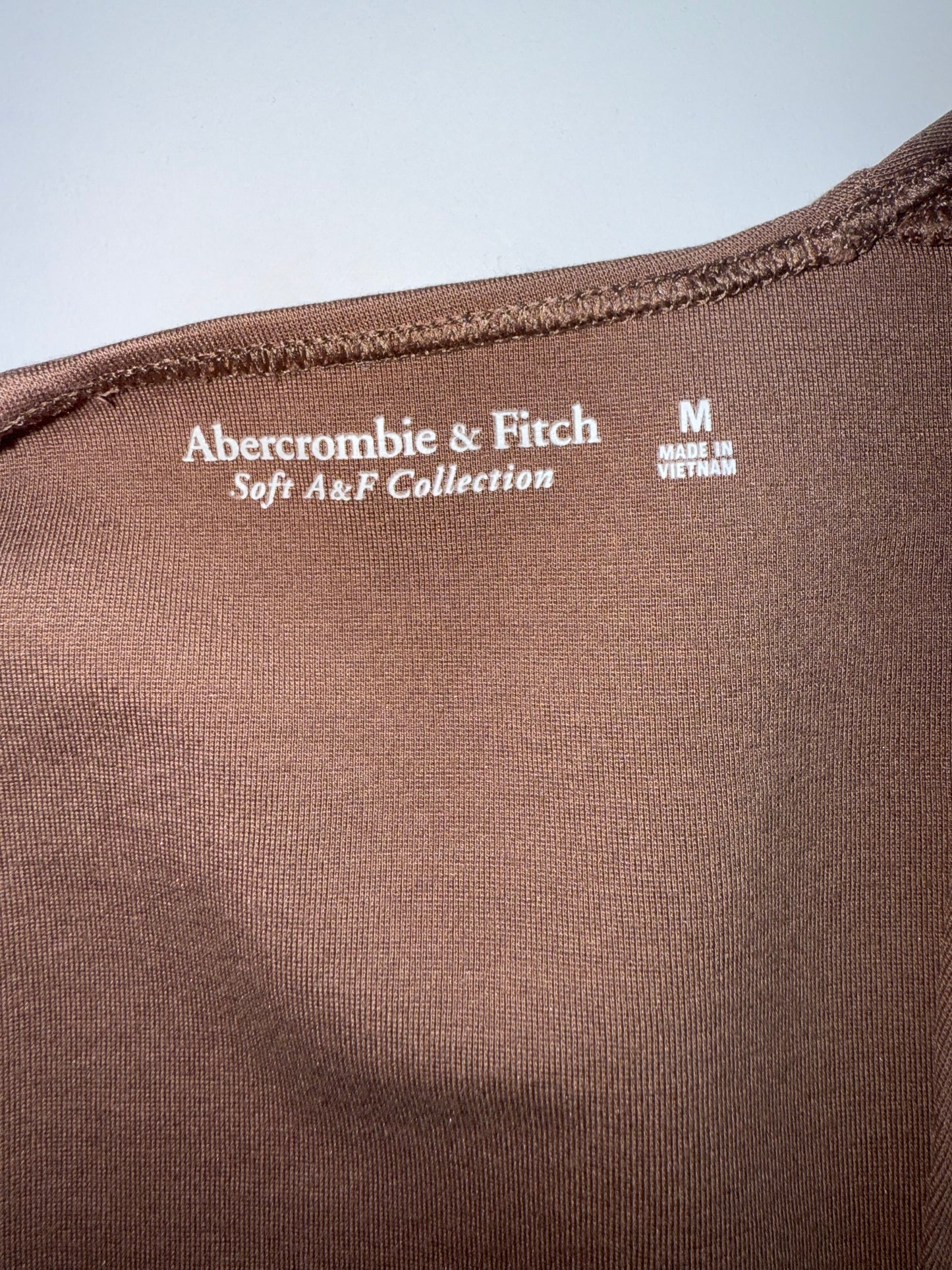 Abercrombie & Fitch (Medium) Soft A&F Collection Brown Long Sleeve Bodysuit